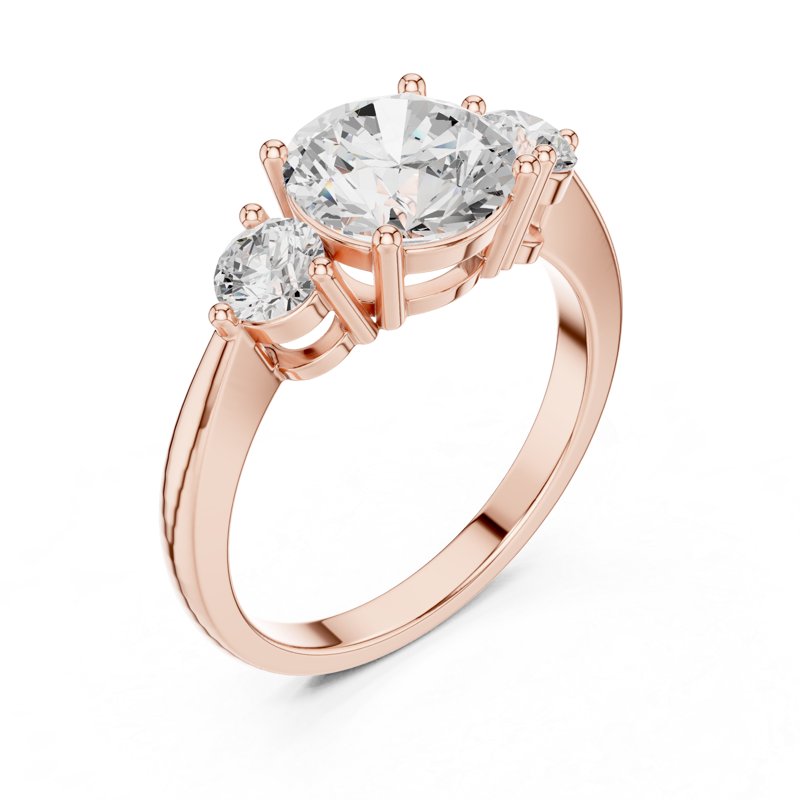 Luxury Three Stone Diamond Ring