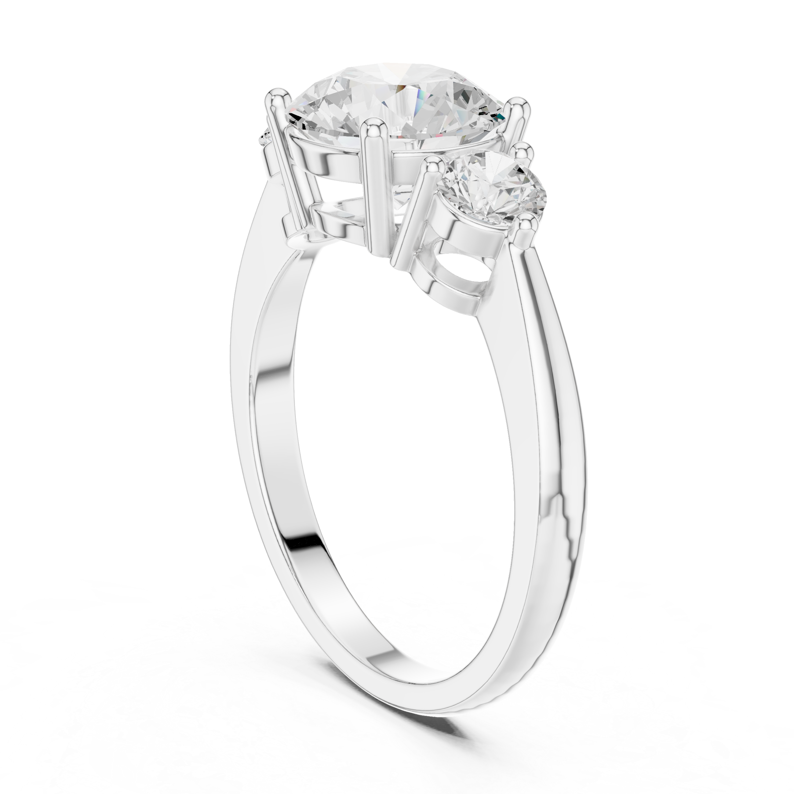 Luxury Three Stone Diamond Ring