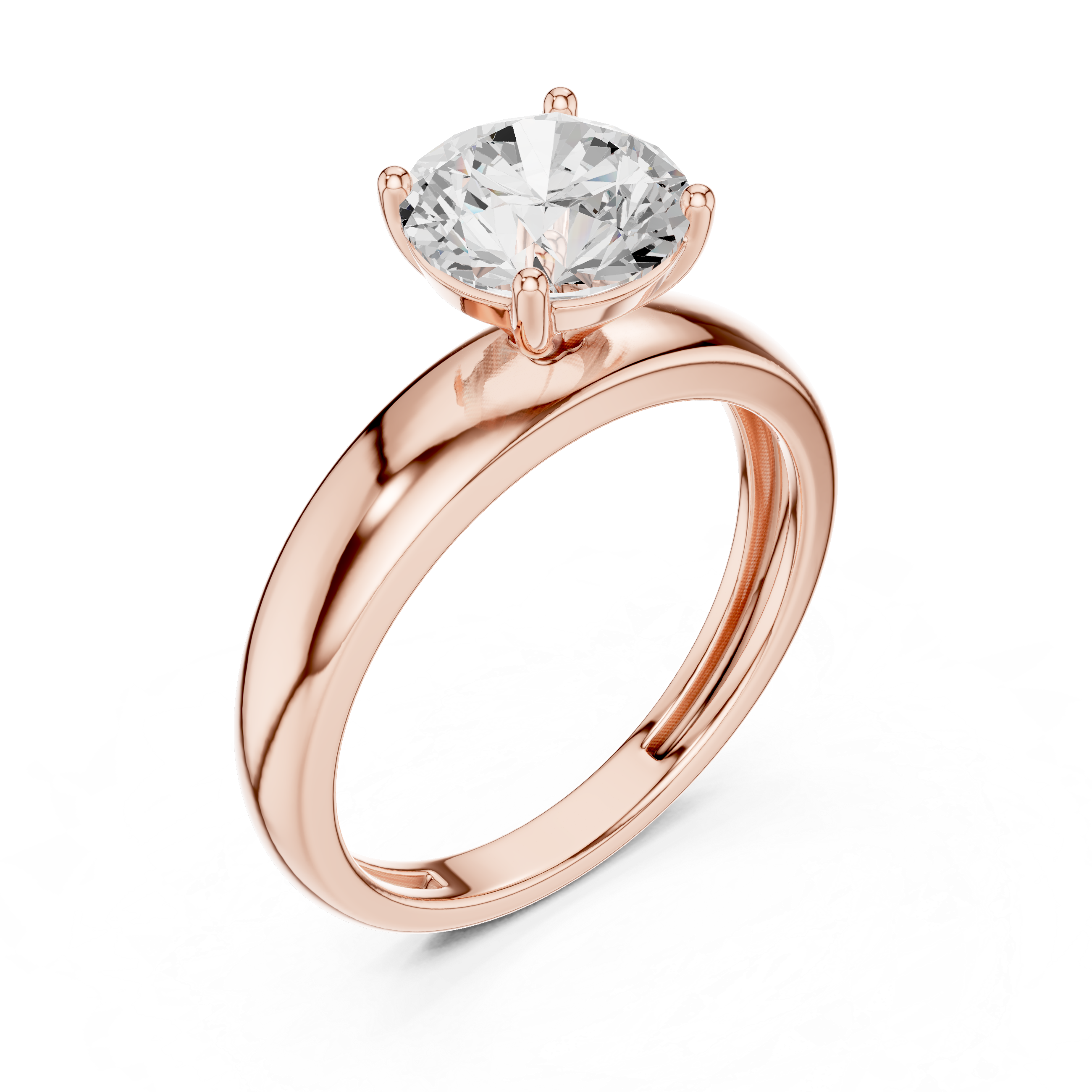 Classic Cathedral Solitaire Engagement Ring