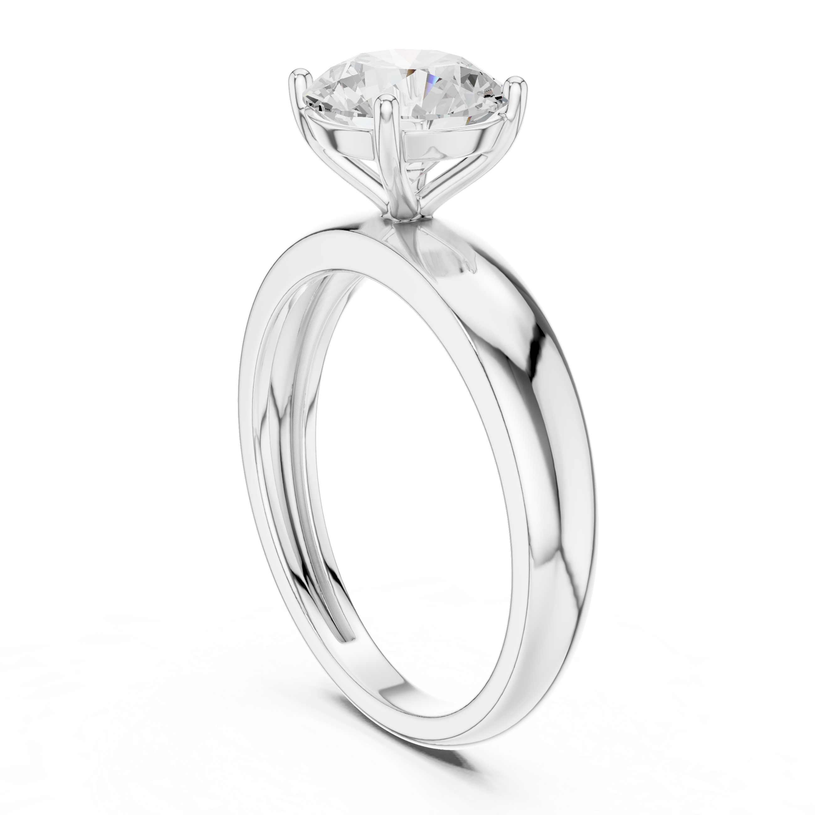 Classic Cathedral Solitaire Engagement Ring