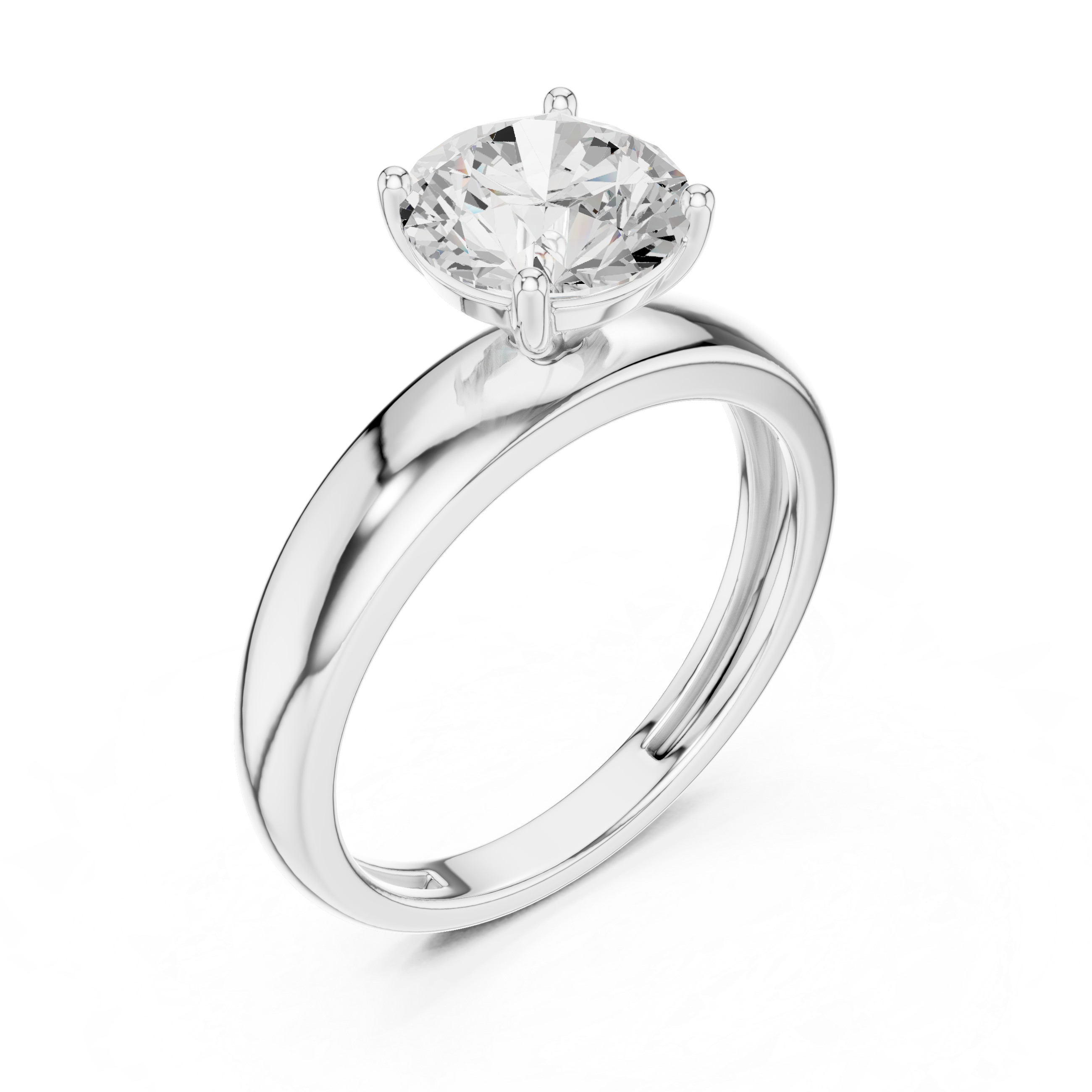 Classic Cathedral Solitaire Engagement Ring