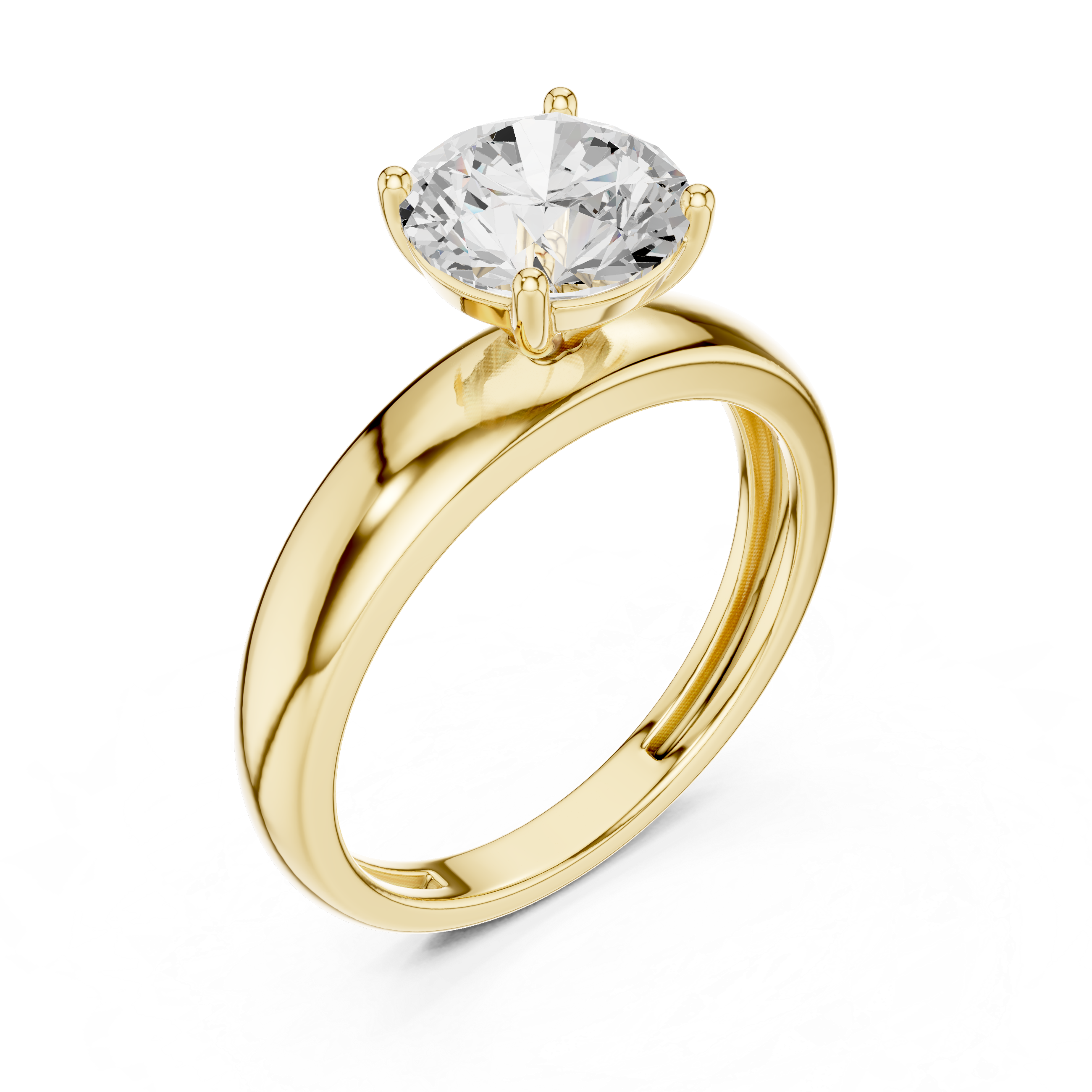 Classic Cathedral Solitaire Engagement Ring