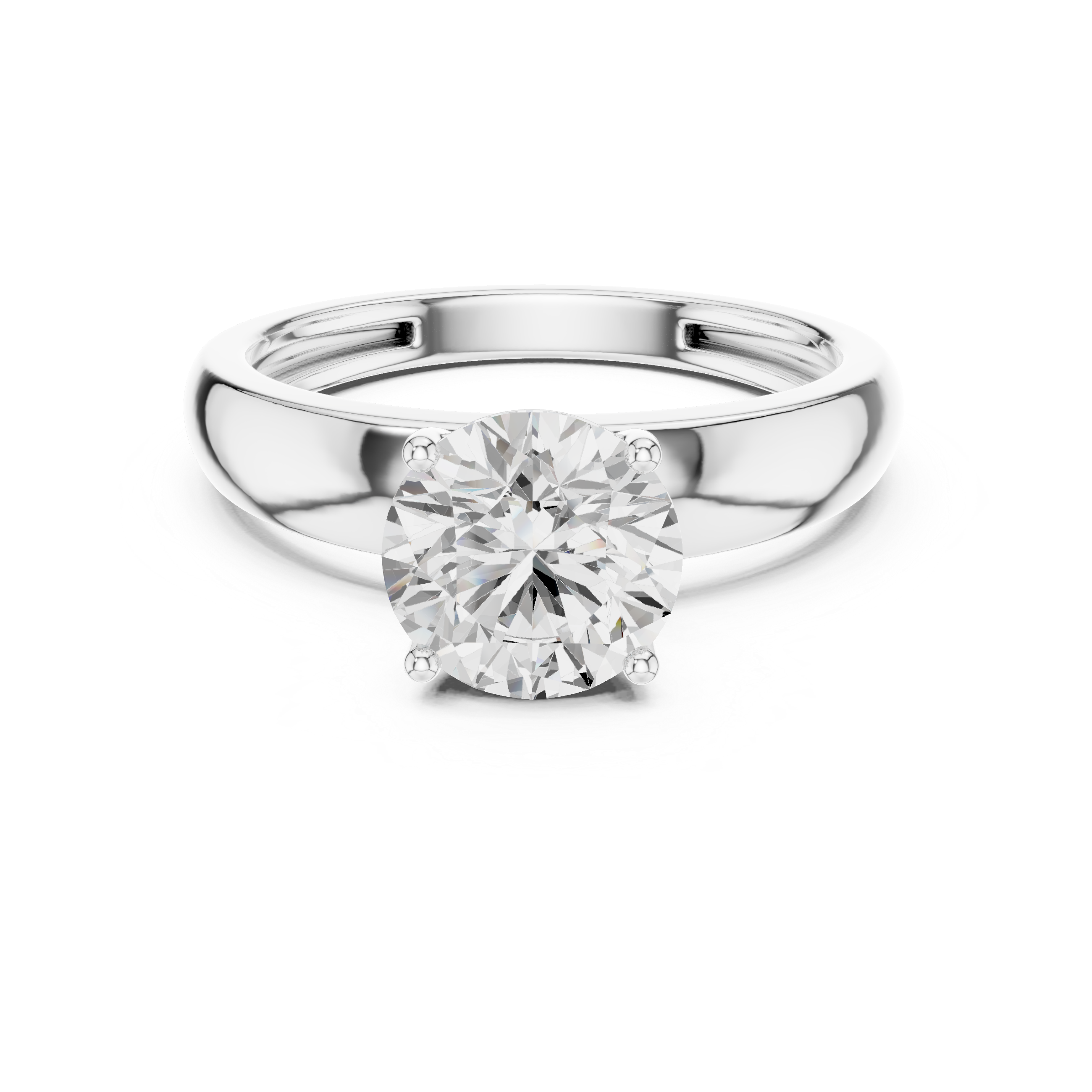 Classic Cathedral Solitaire Engagement Ring