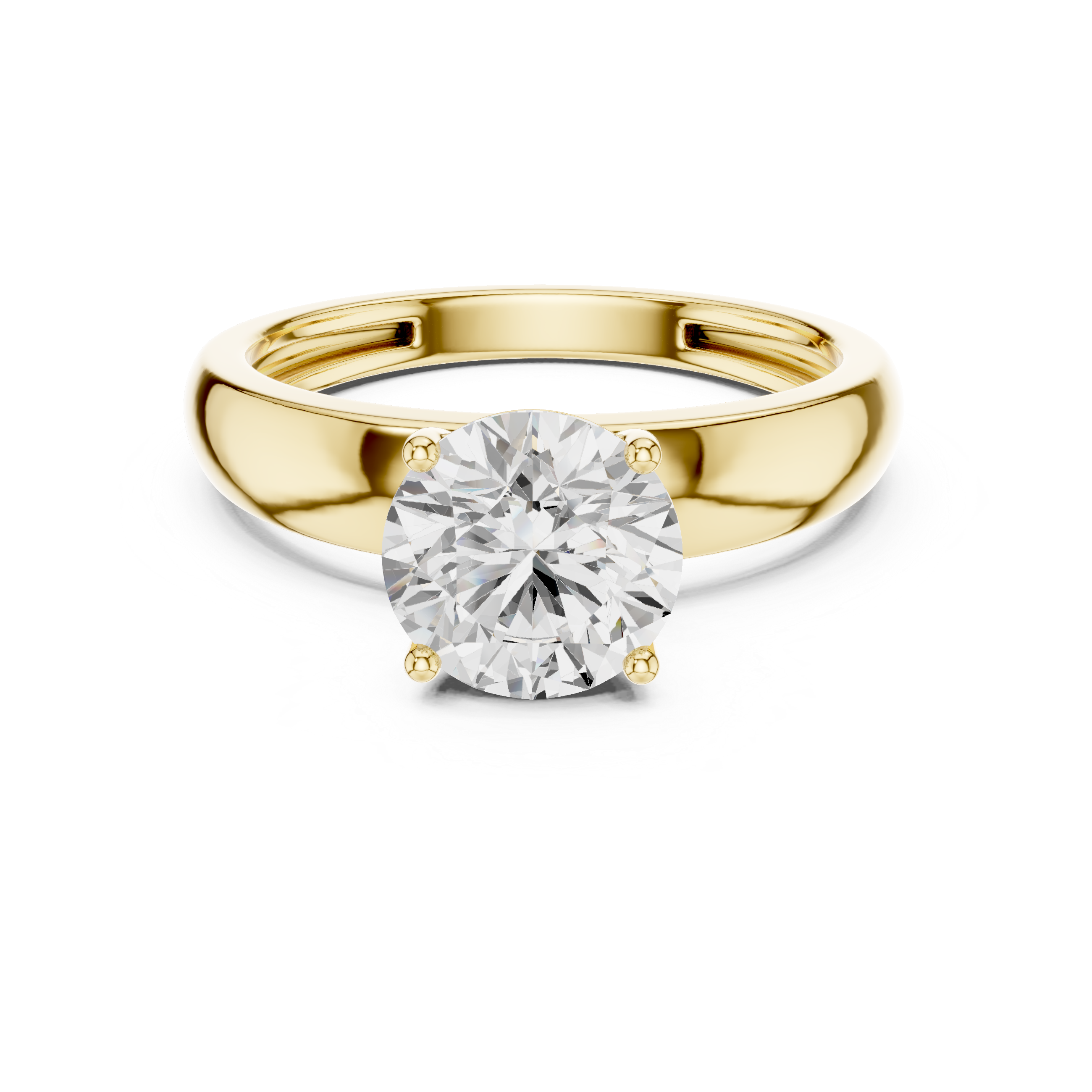 Classic Cathedral Solitaire Engagement Ring