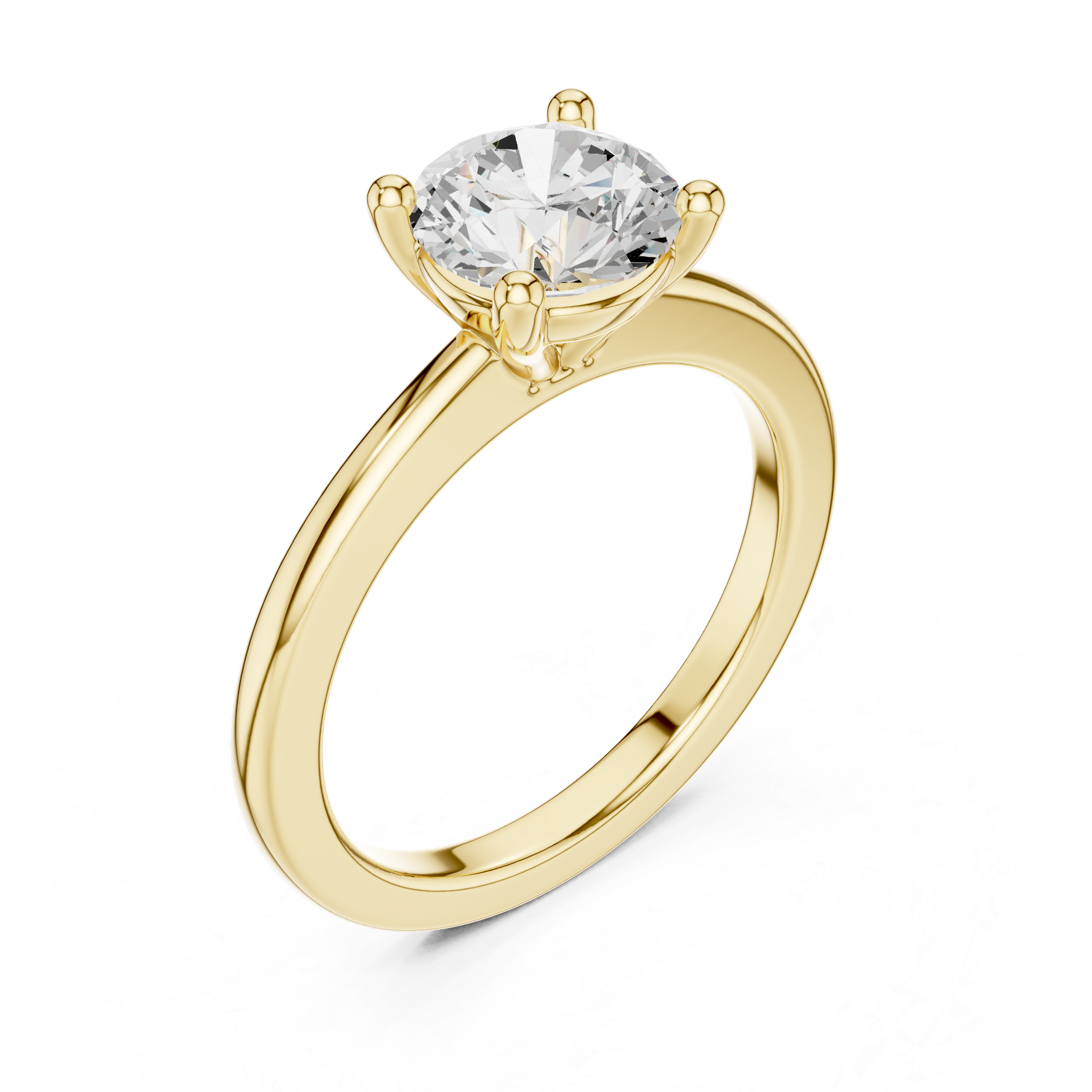 Classic Round Solitaire Engagement Ring – 1.50 CT Round Brilliant Diamond Ring