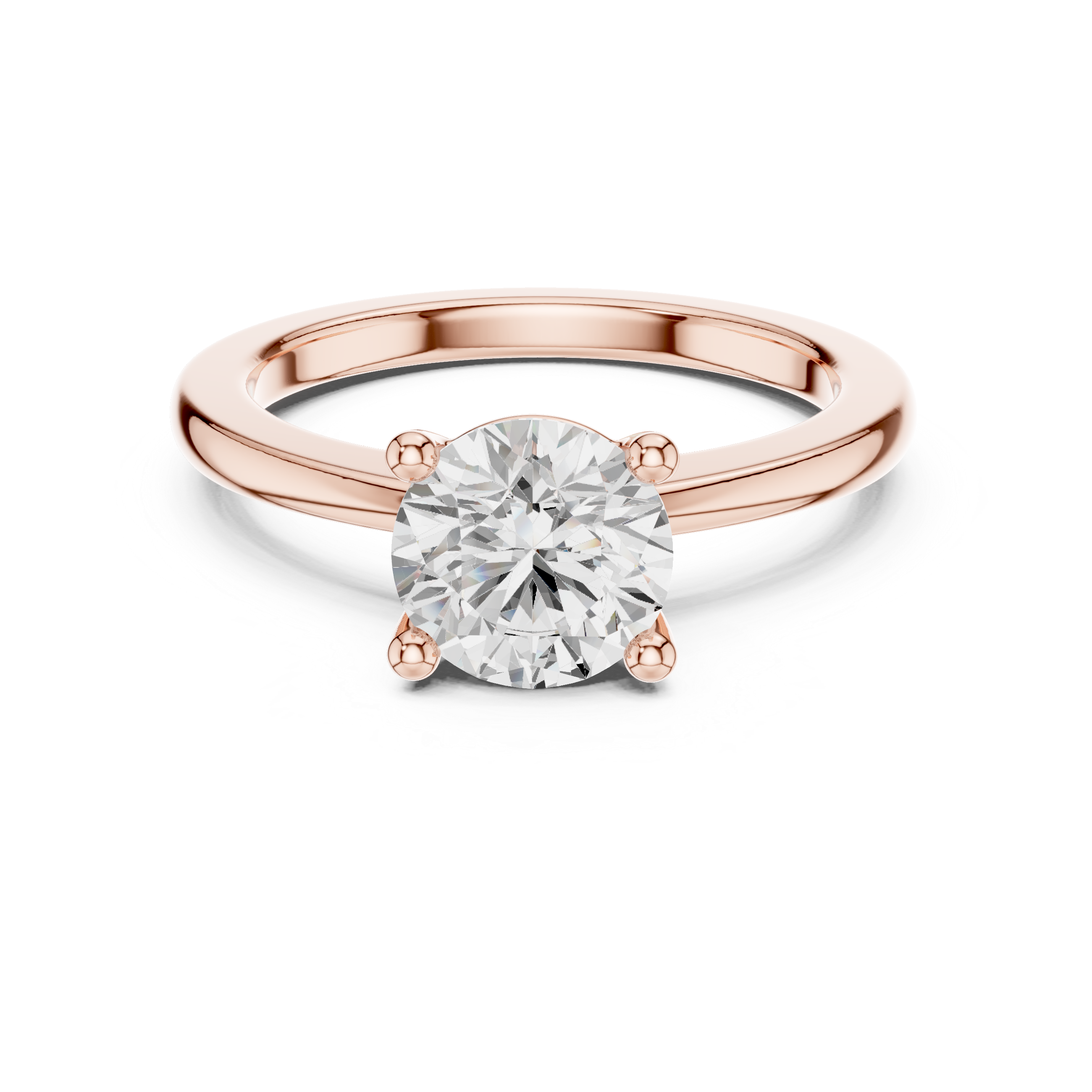 Classic Round Solitaire Engagement Ring – 1.50 CT Round Brilliant Diamond Ring