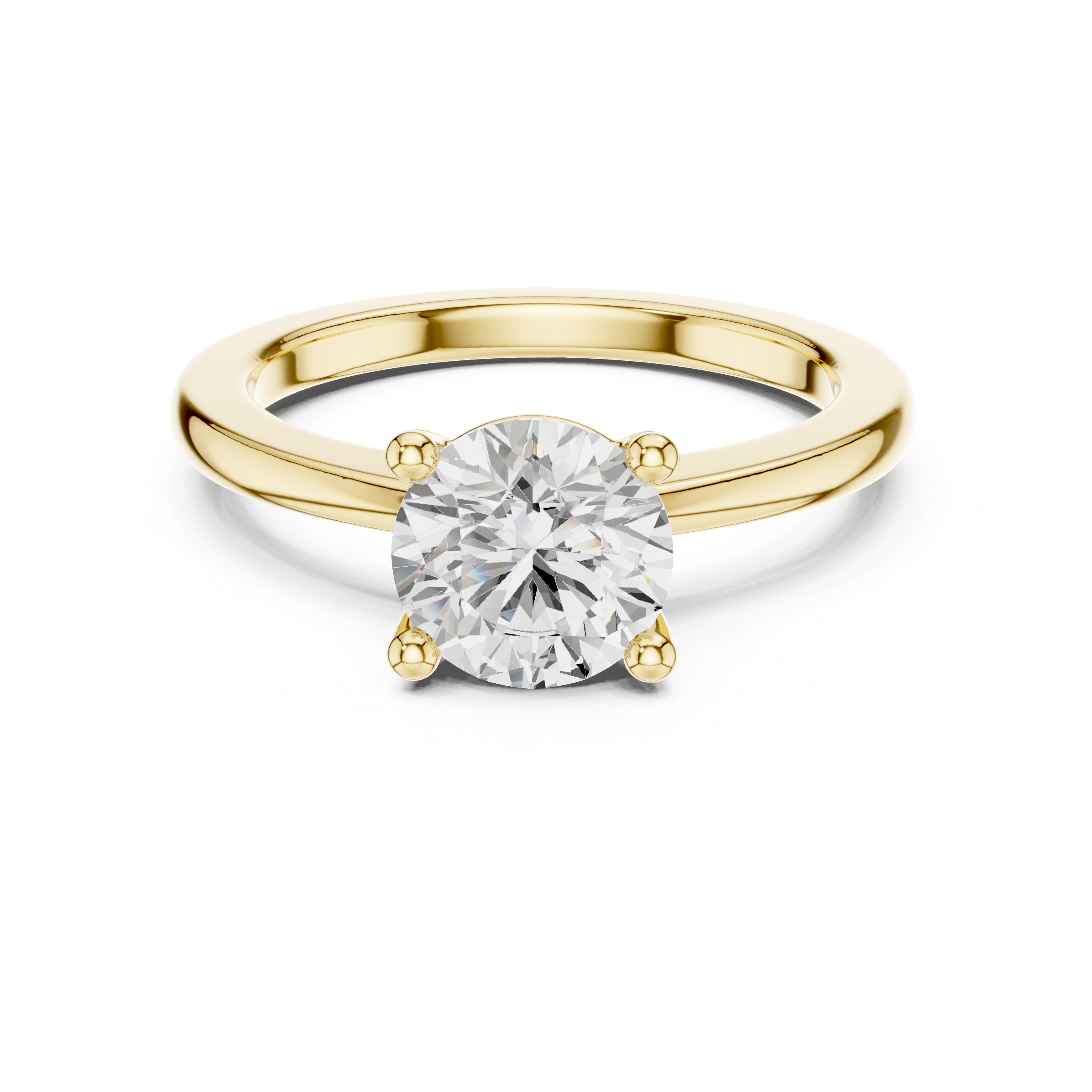 Classic Round Solitaire Engagement Ring – 1.50 CT Round Brilliant Diamond Ring