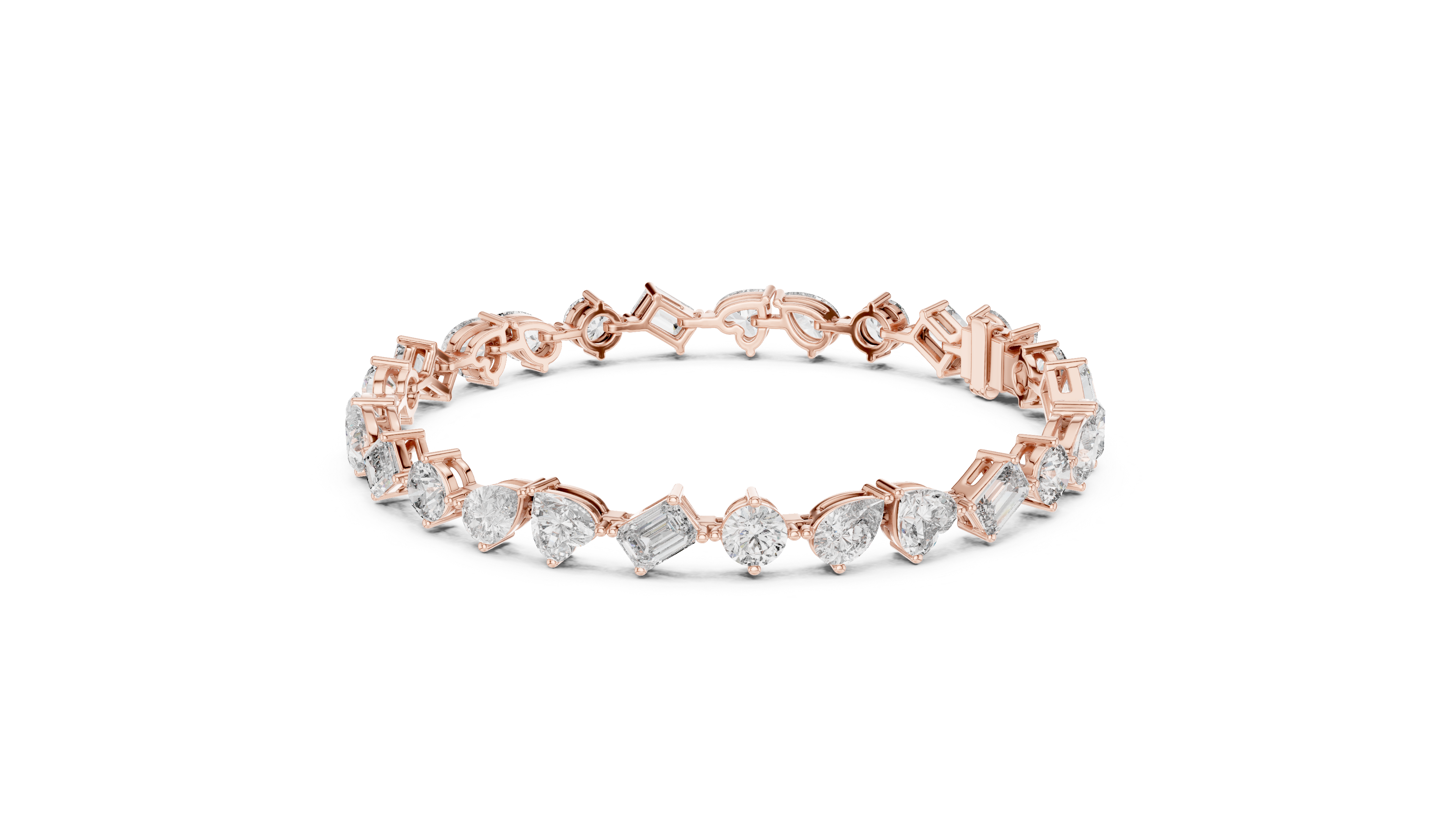 Luxury Mixed Cut Diamond Bracelet