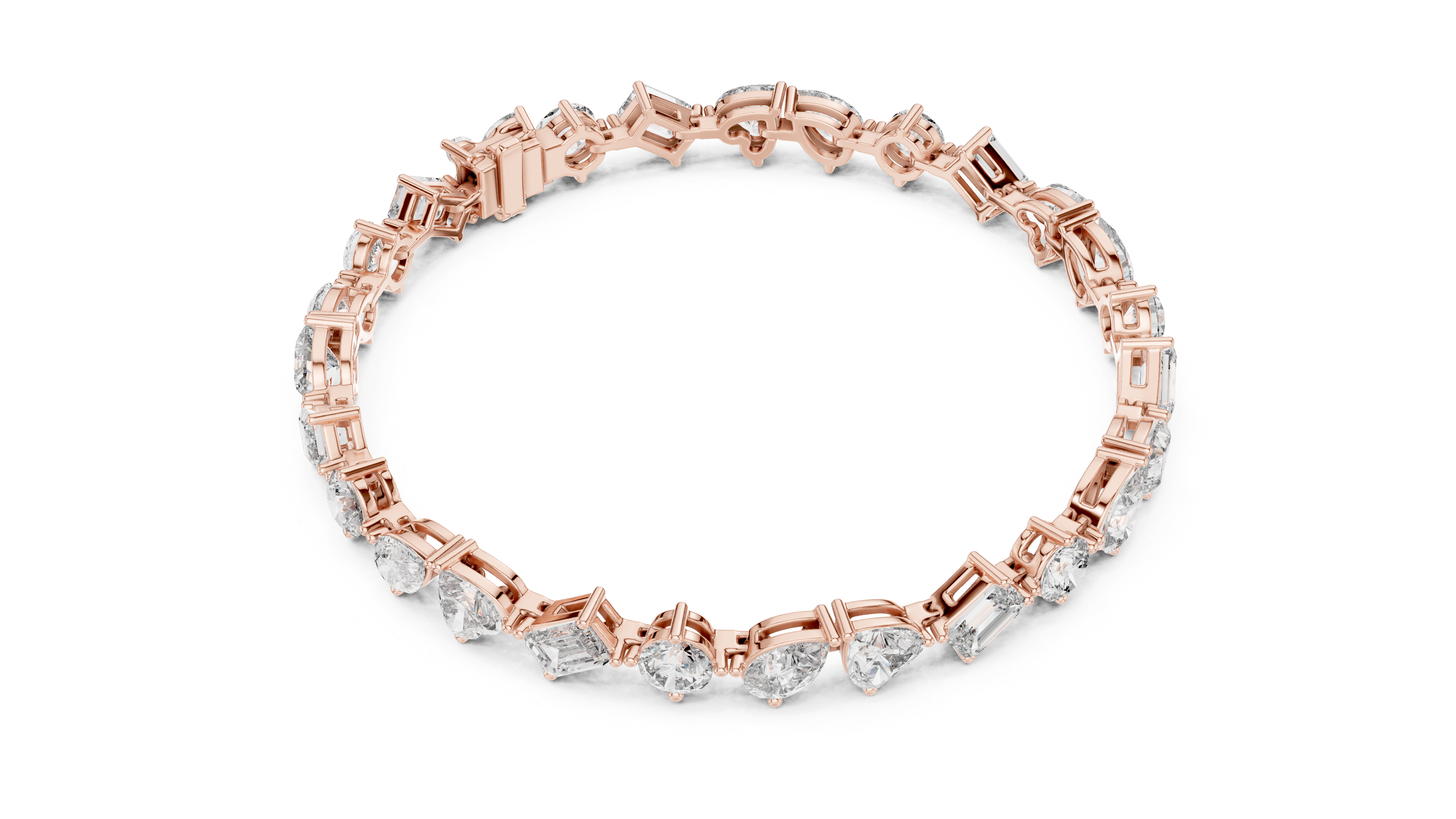 Luxury Mixed Cut Diamond Bracelet