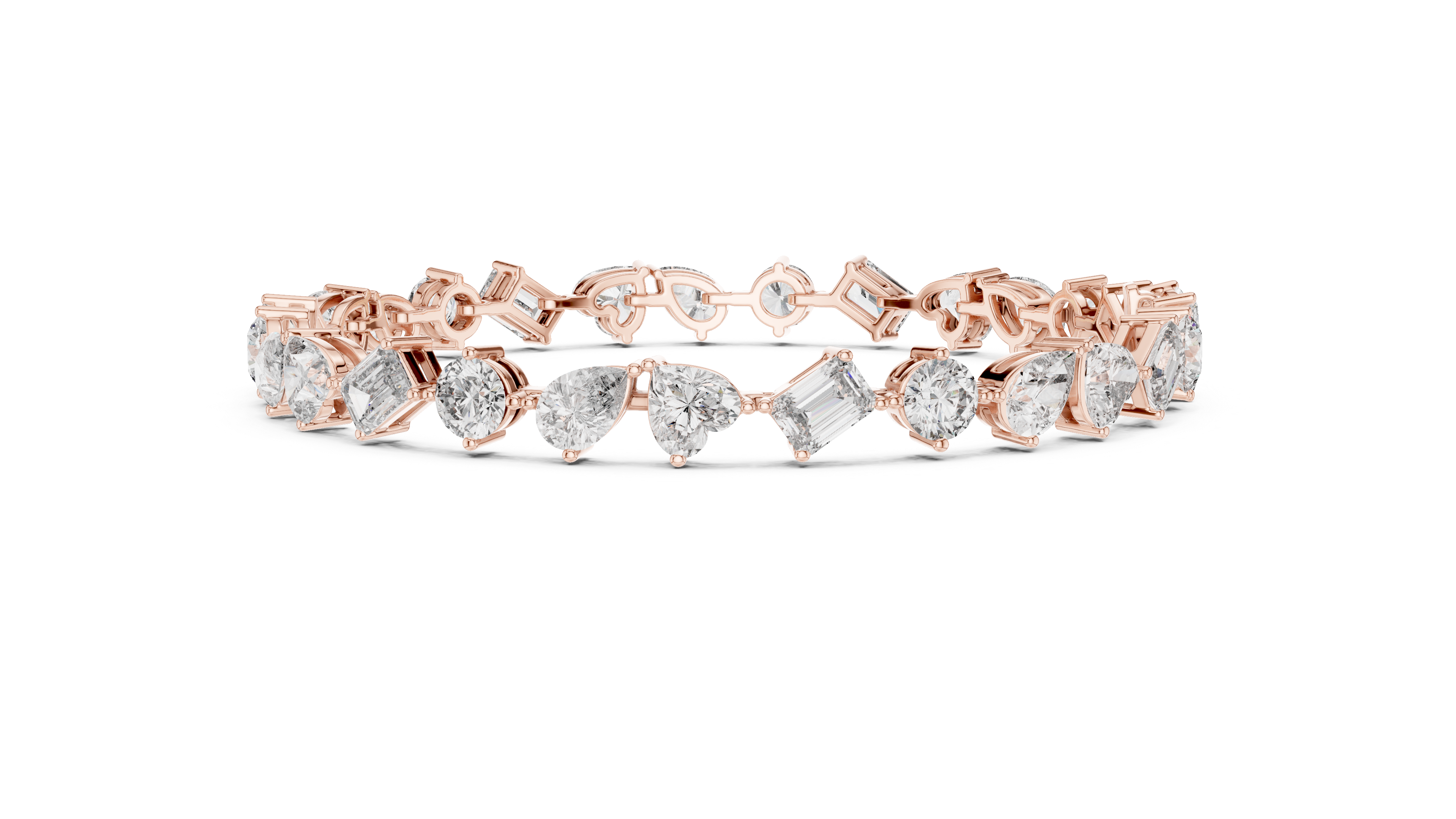 Luxury Mixed Cut Diamond Bracelet