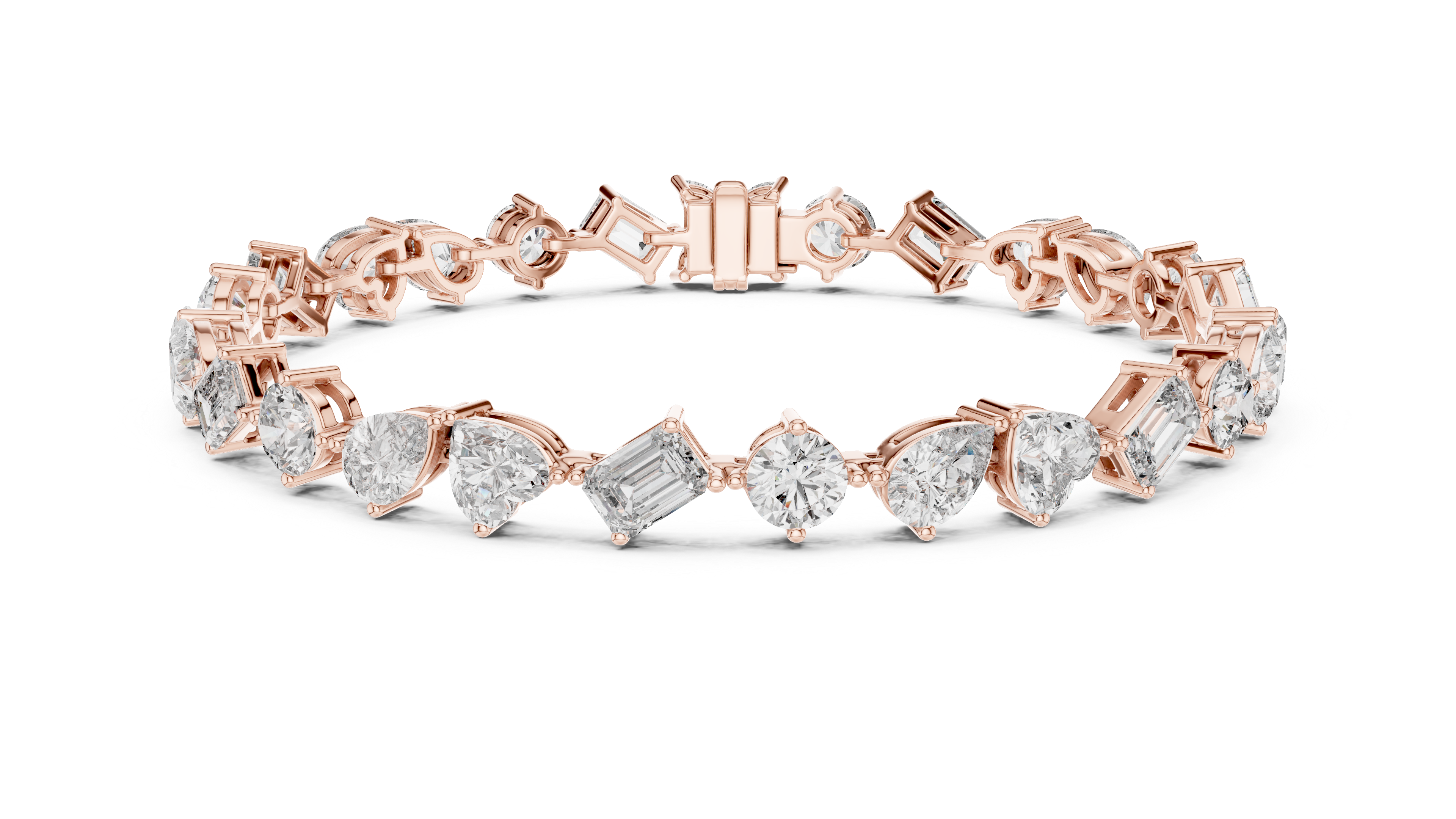 Luxury Mixed Cut Diamond Bracelet