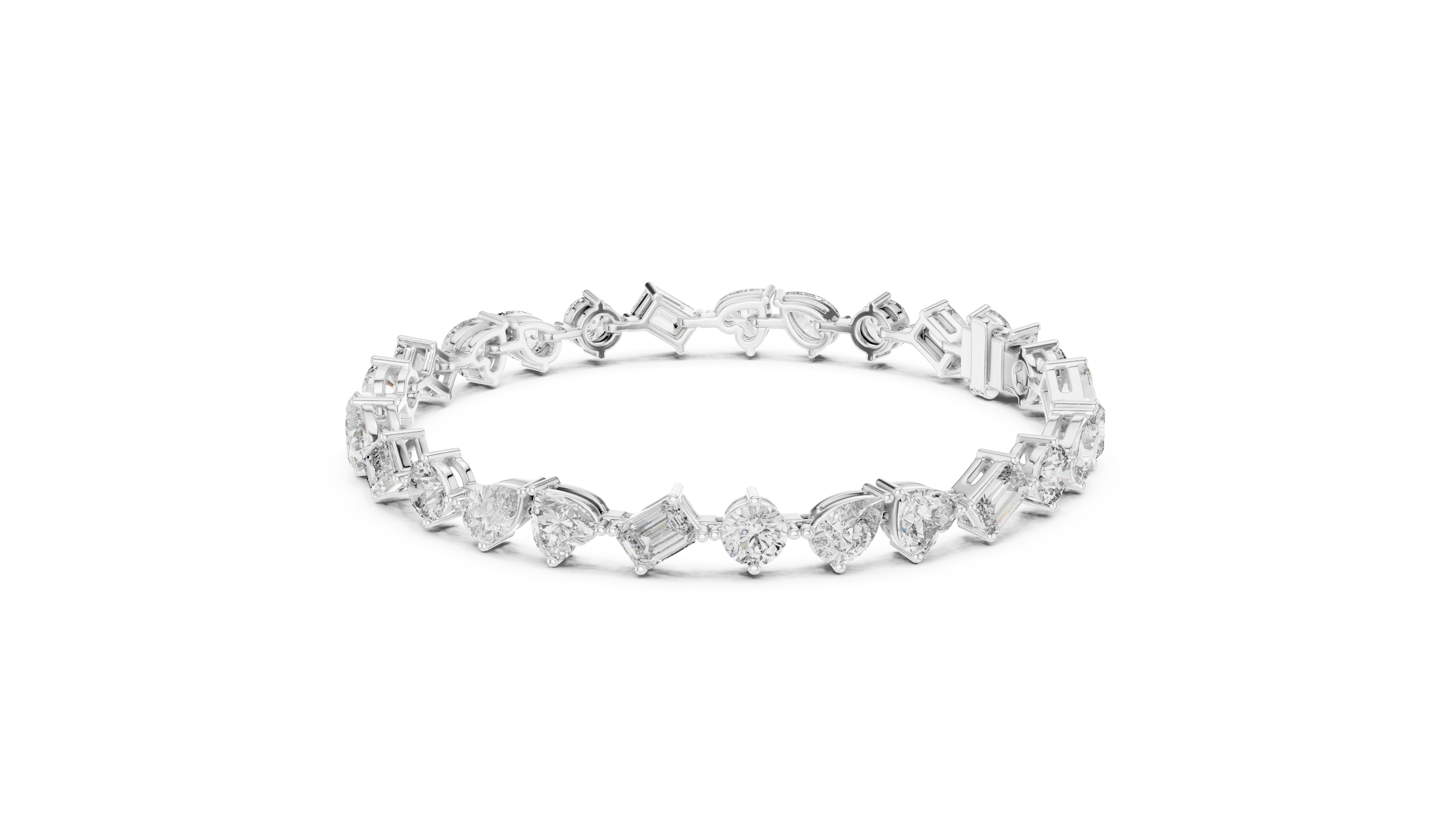 Luxury Mixed Cut Diamond Bracelet