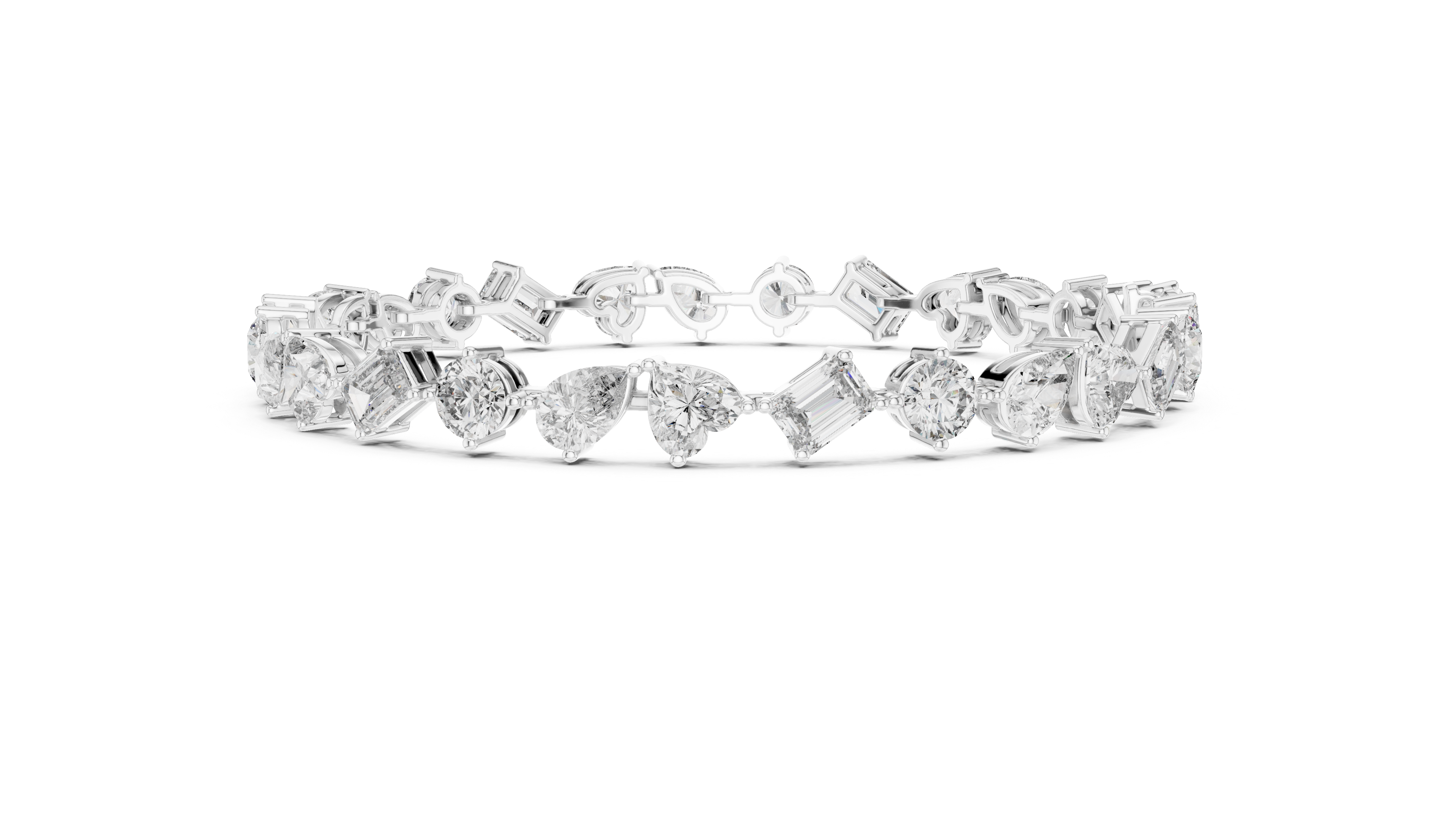 Luxury Mixed Cut Diamond Bracelet