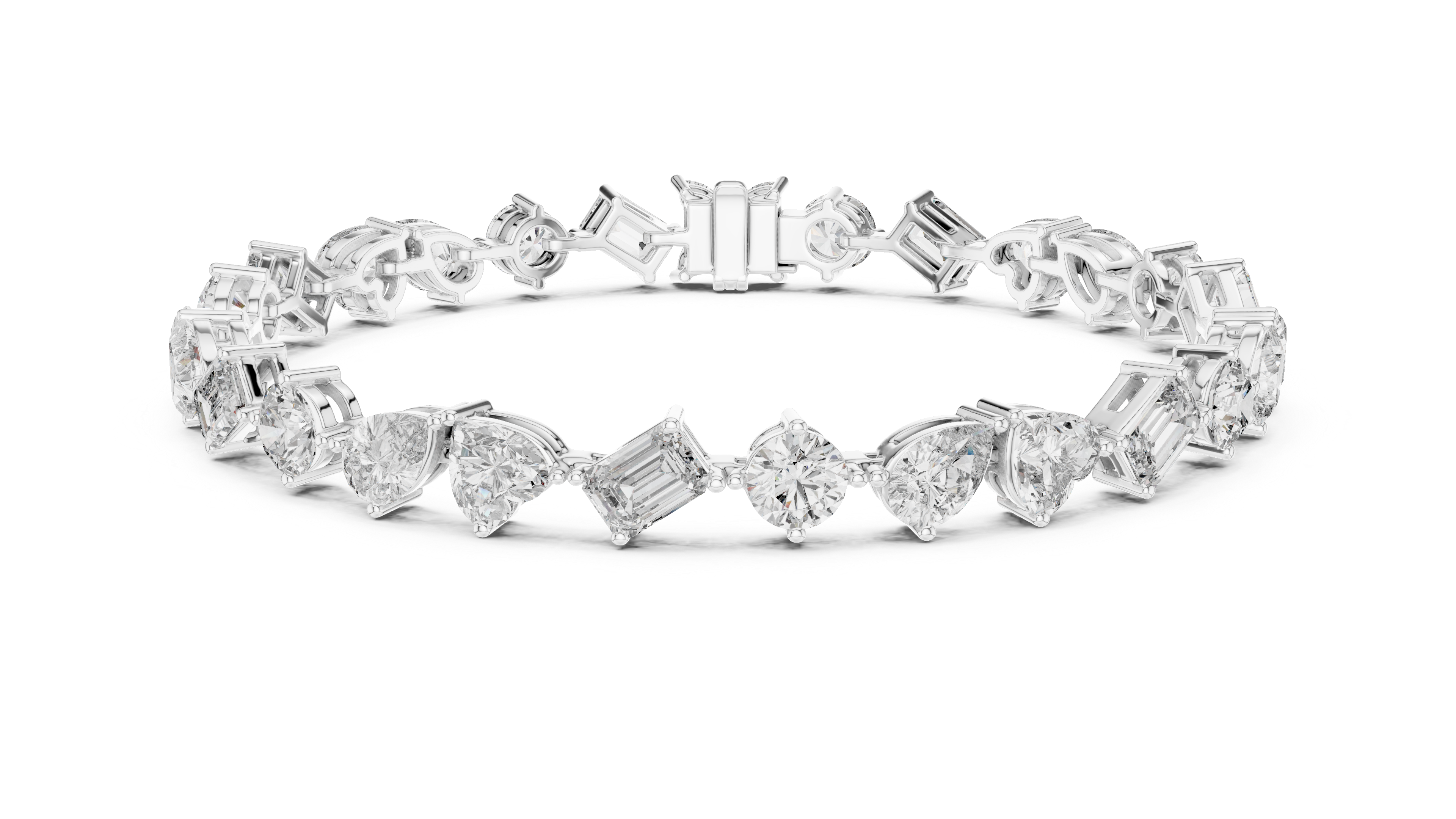 Luxury Mixed Cut Diamond Bracelet