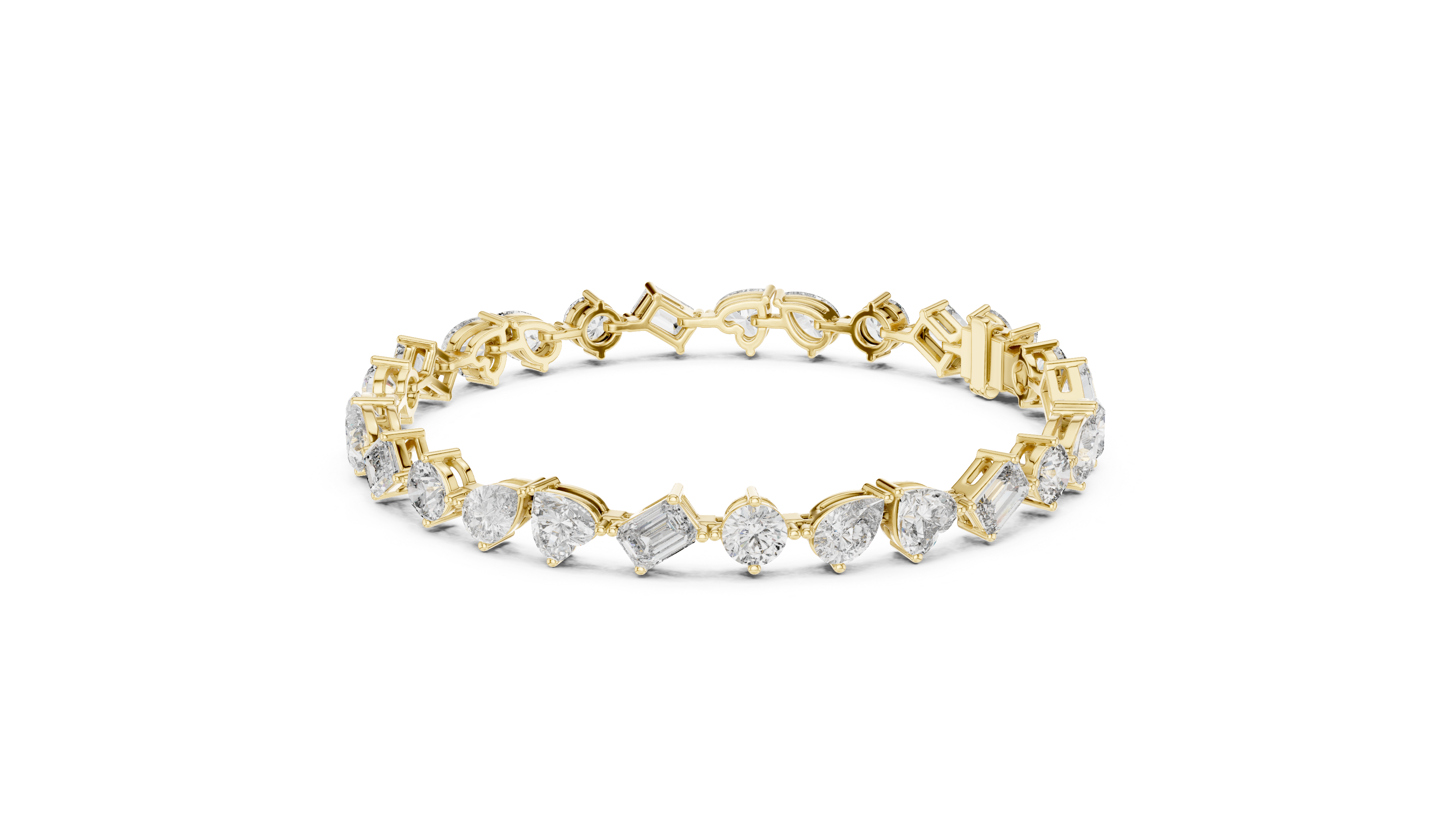 Luxury Mixed Cut Diamond Bracelet