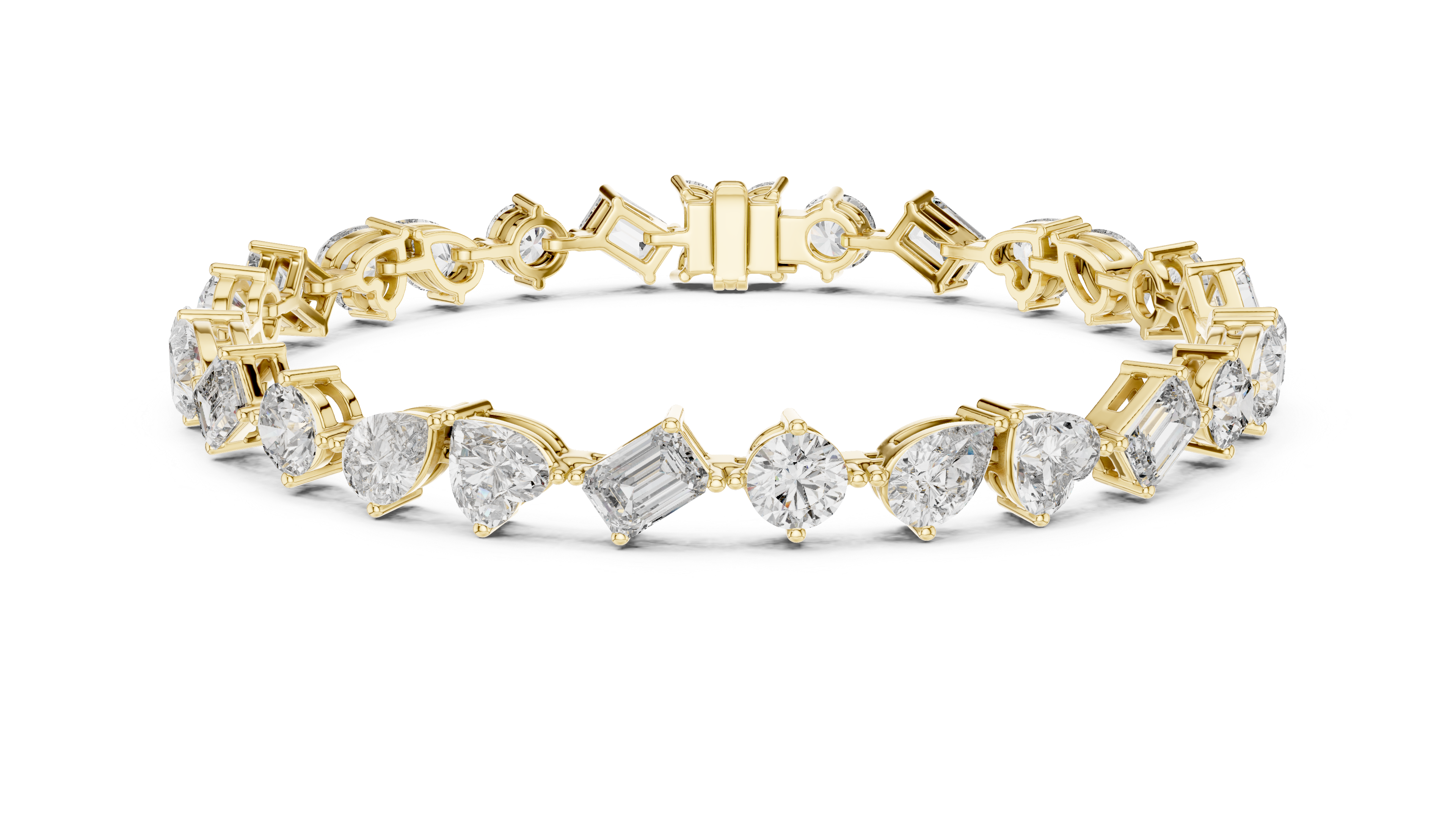Luxury Mixed Cut Diamond Bracelet