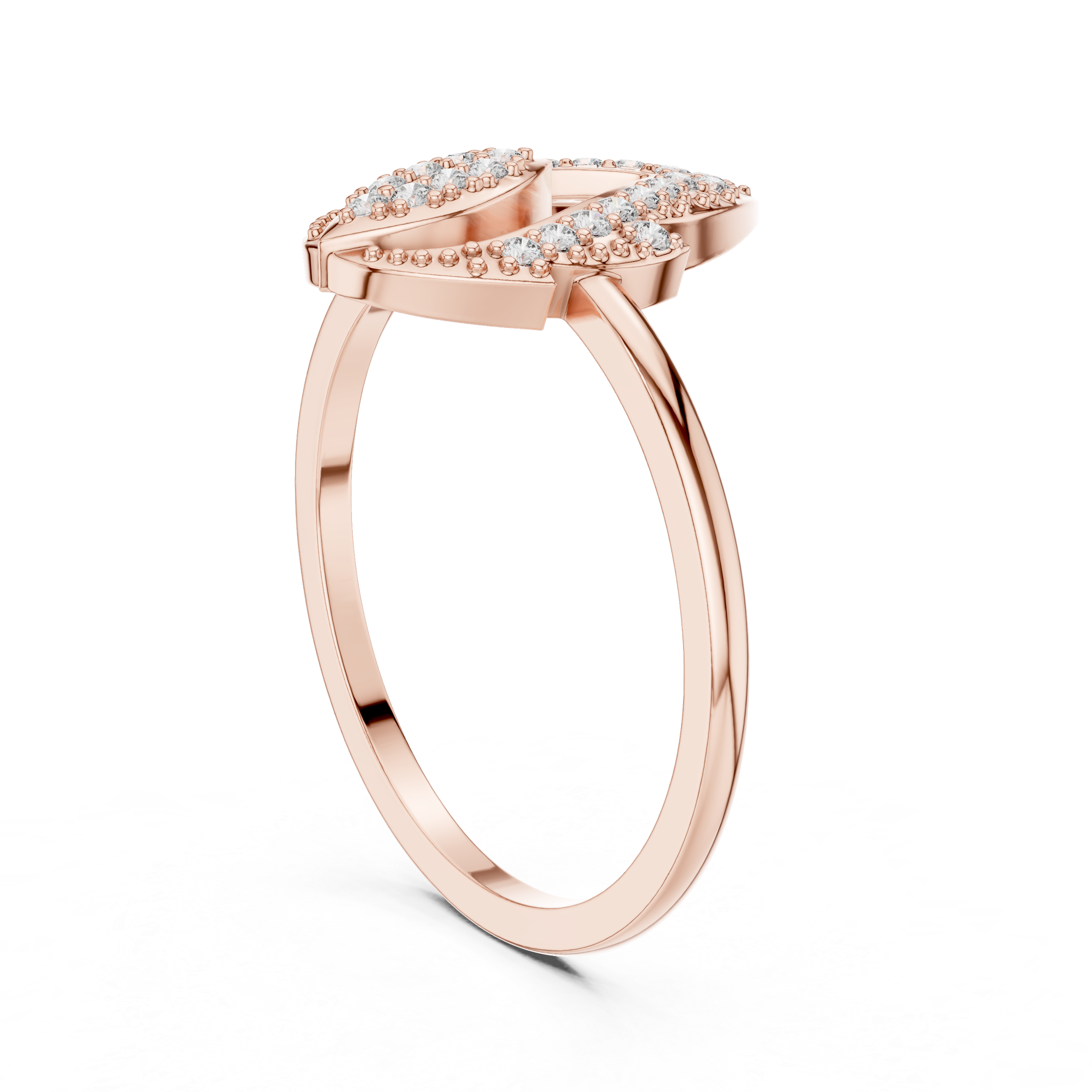 Marquise Diamond Halo Ring – Elegant Open Marquise Statement Ring