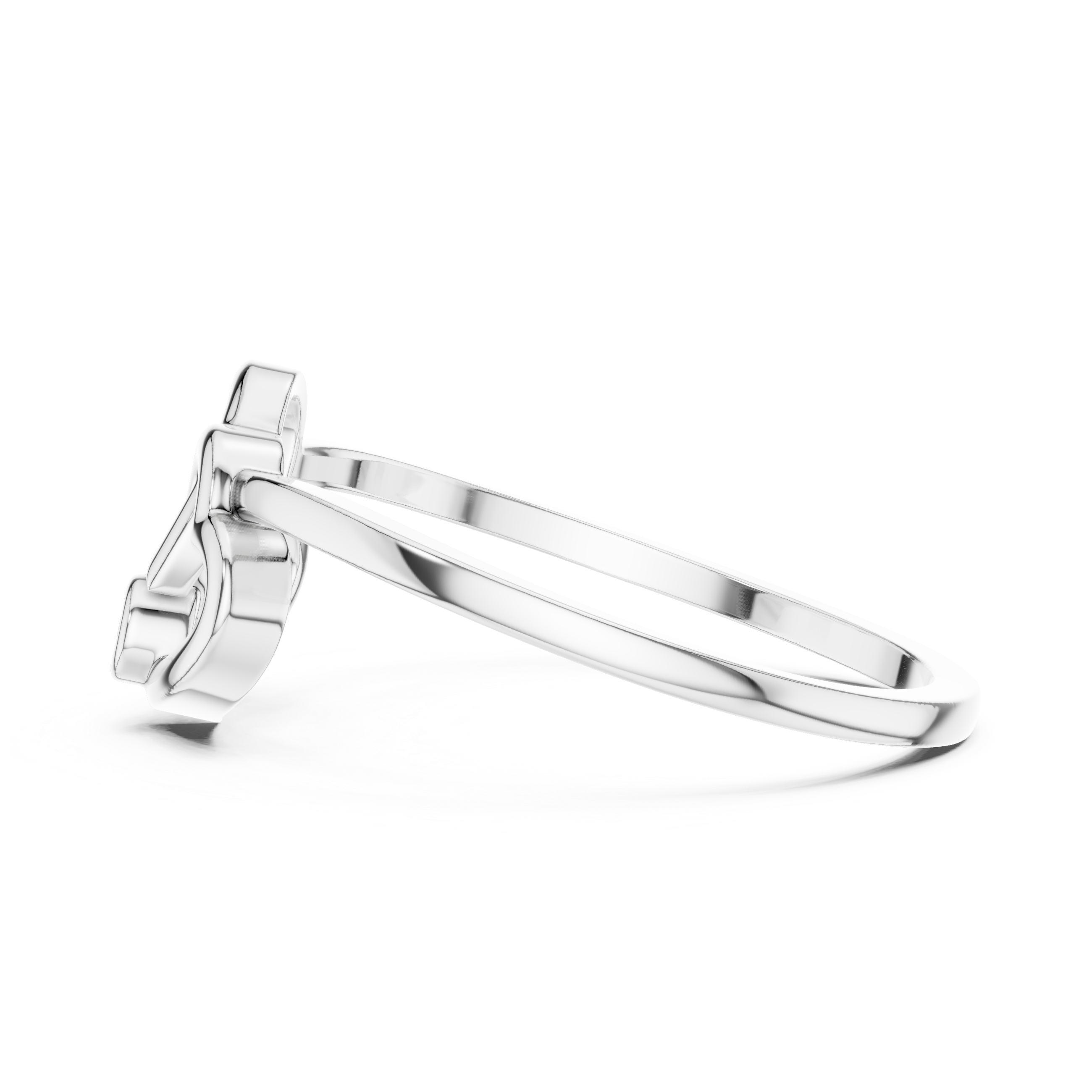 Interlocking Double Heart Diamond Ring – Minimalist Love Promise Ring
