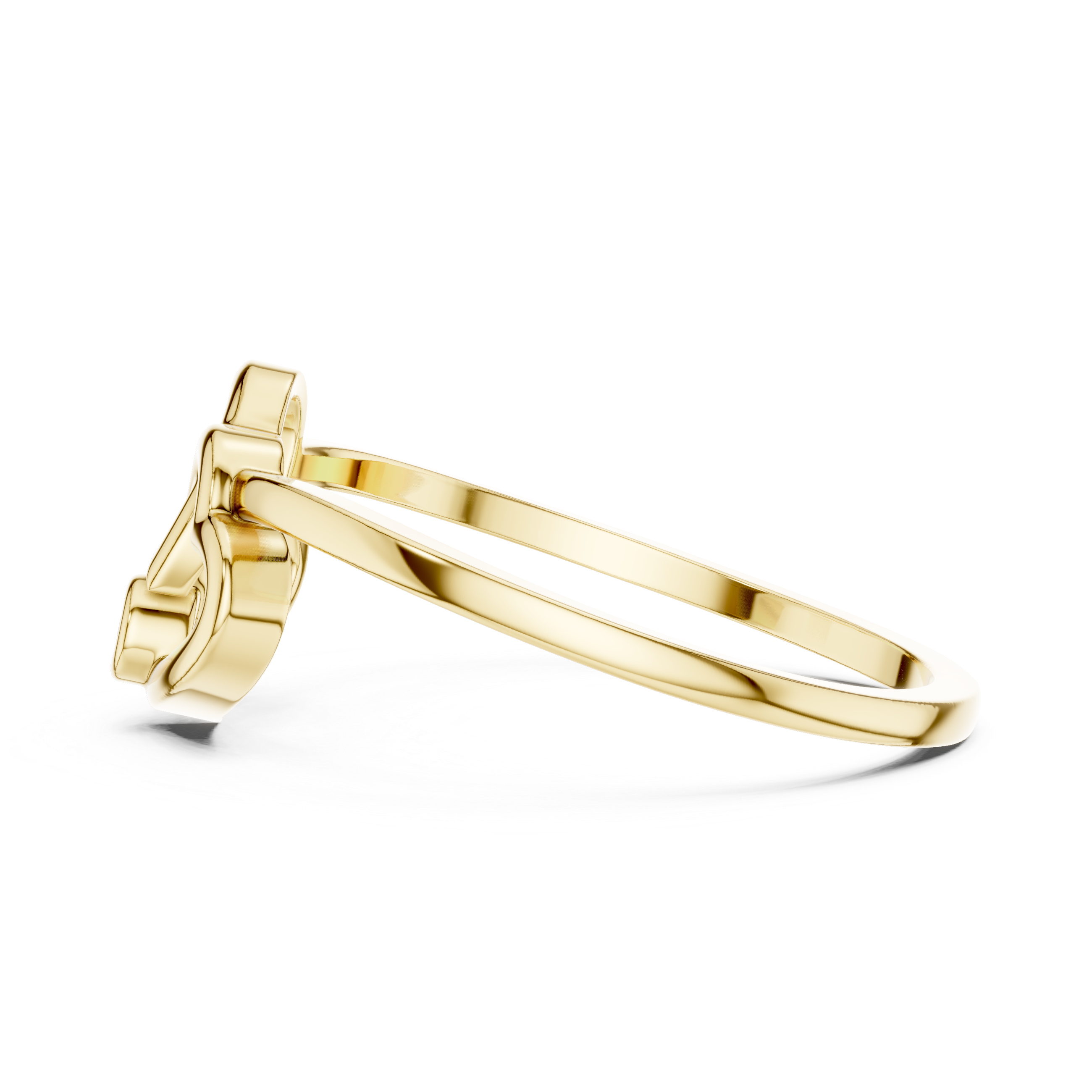 Interlocking Double Heart Diamond Ring – Minimalist Love Promise Ring