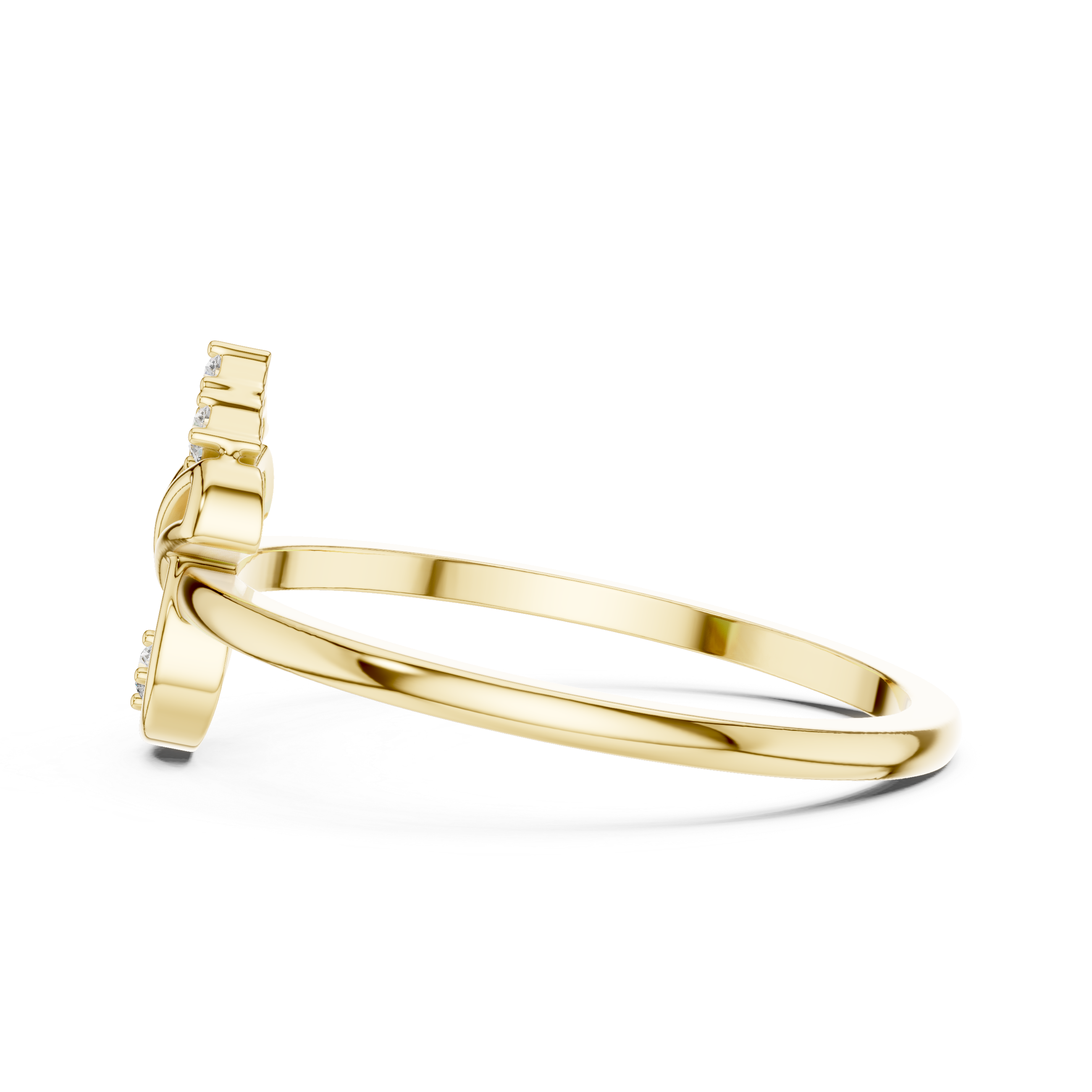 Diamond Lotus Bloom Ring – Openwork Floral Inspired Minimalist Ring