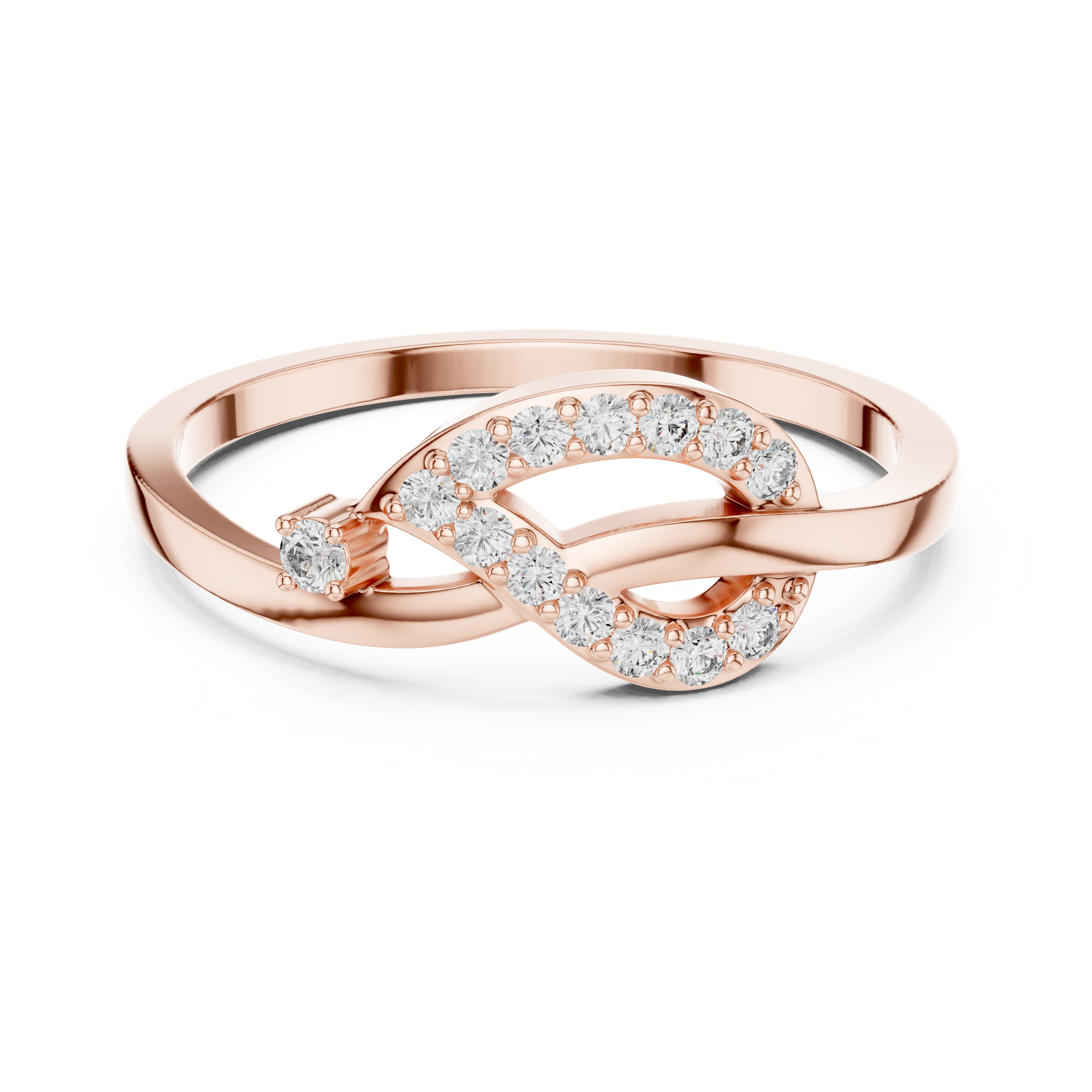 Infinity Loop Diamond Ring
