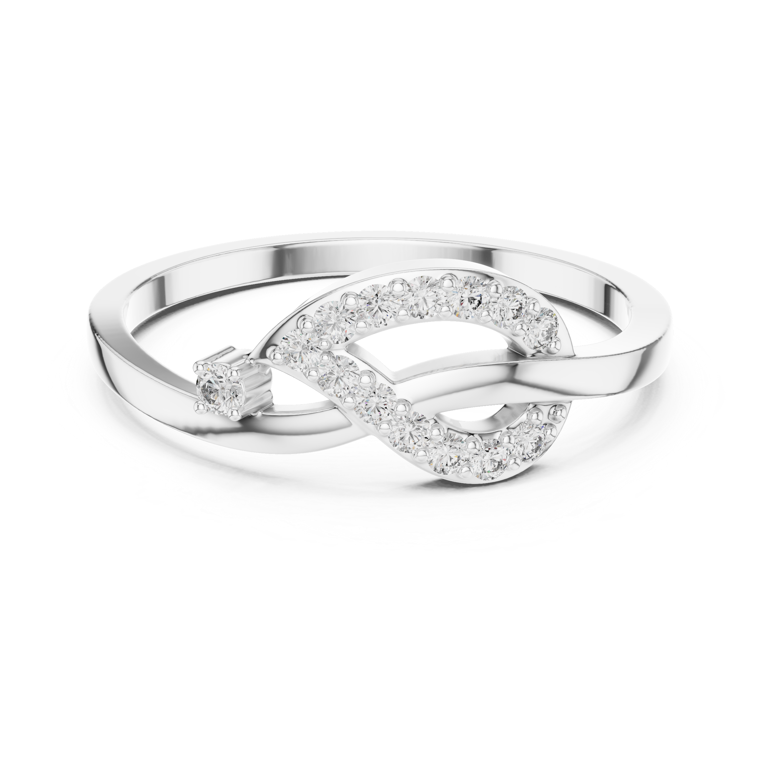 Infinity Loop Diamond Ring