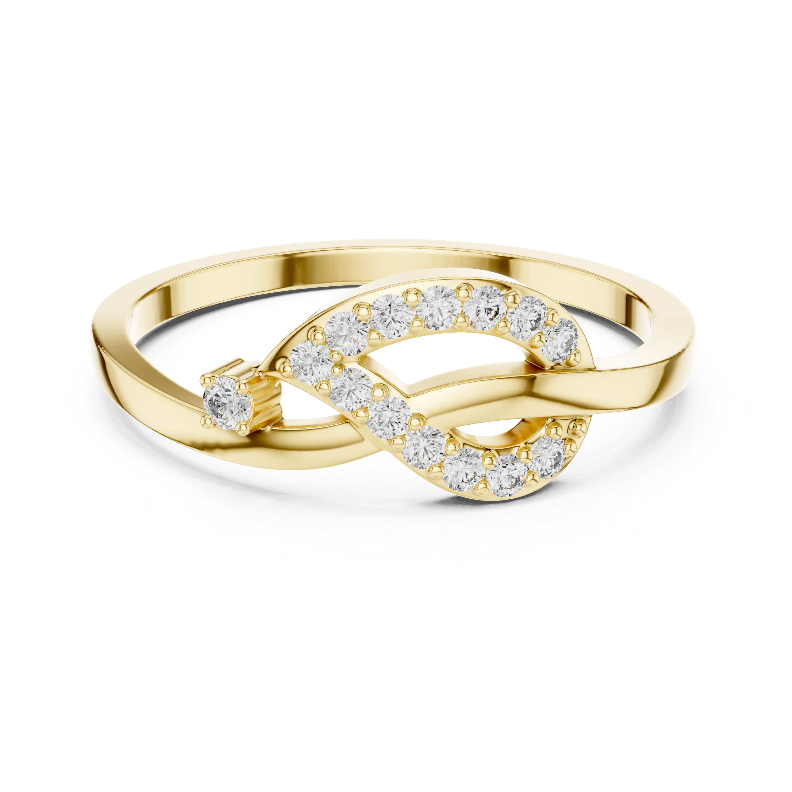 Infinity Loop Diamond Ring