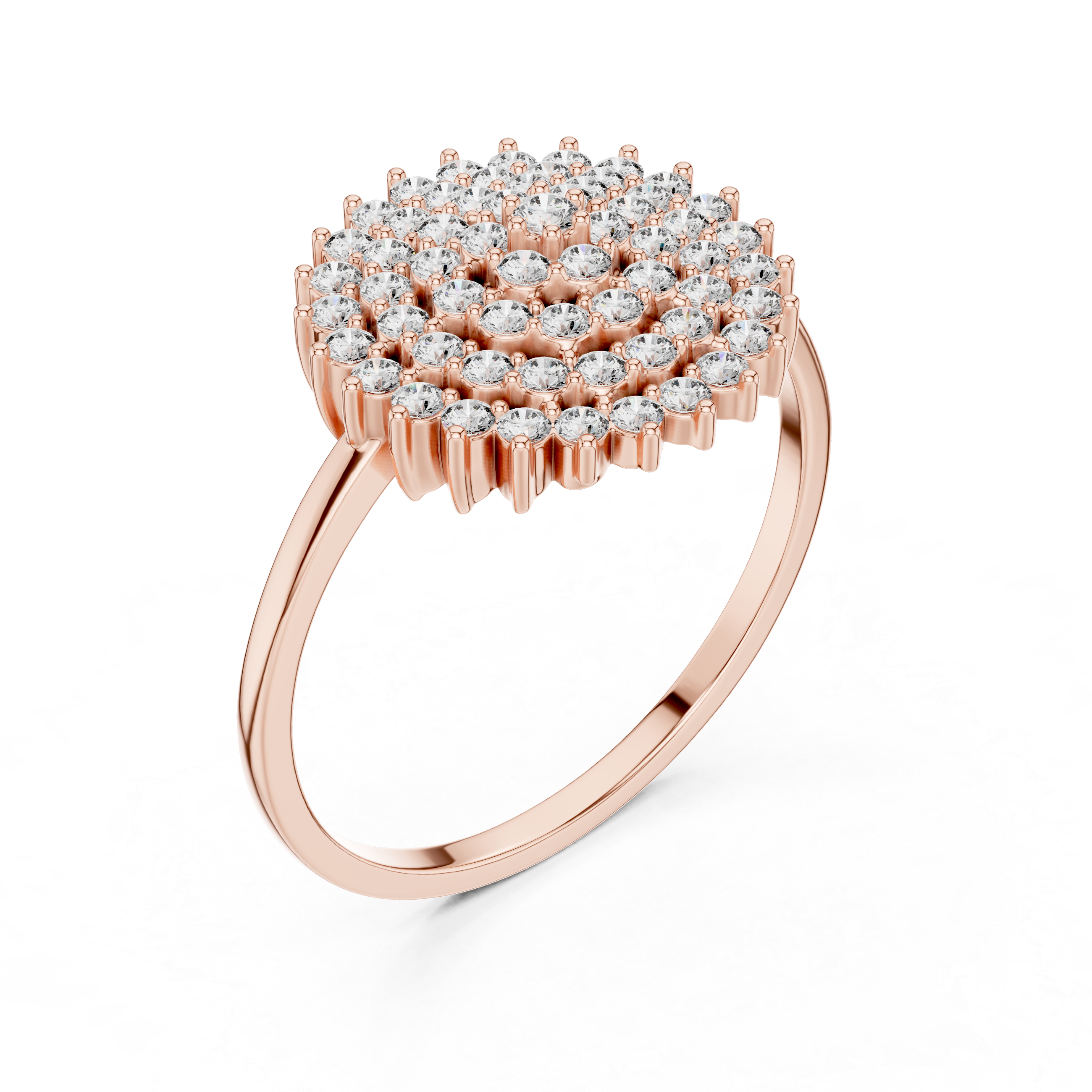 Snowflake Cluster Diamond Ring