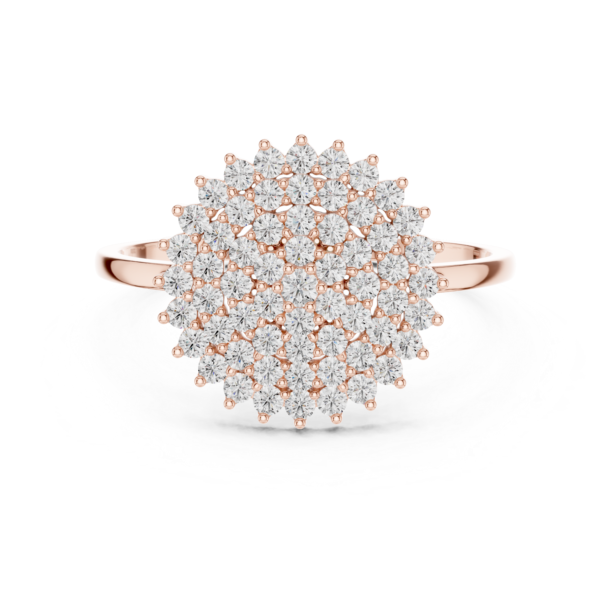 Snowflake Cluster Diamond Ring
