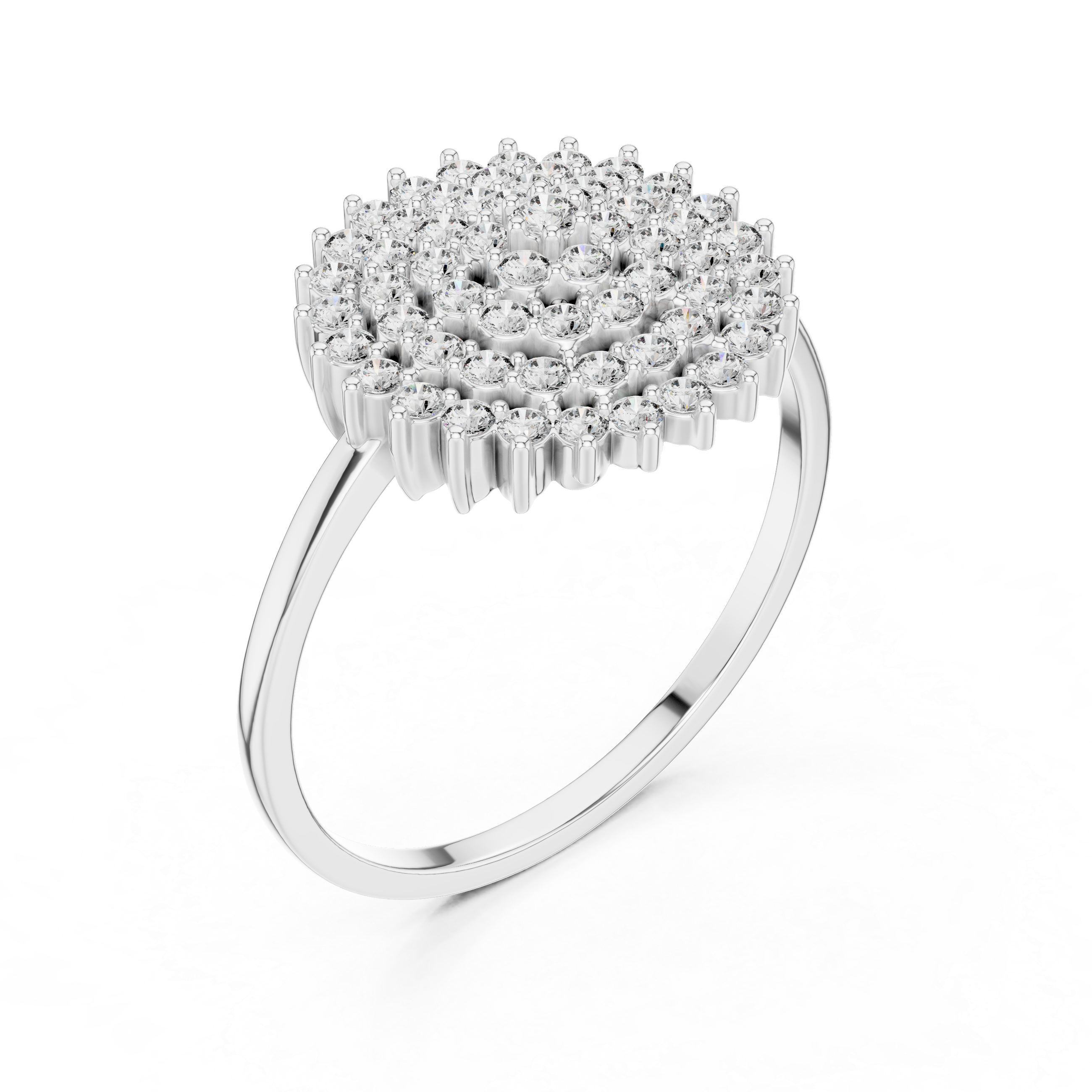 Snowflake Cluster Diamond Ring