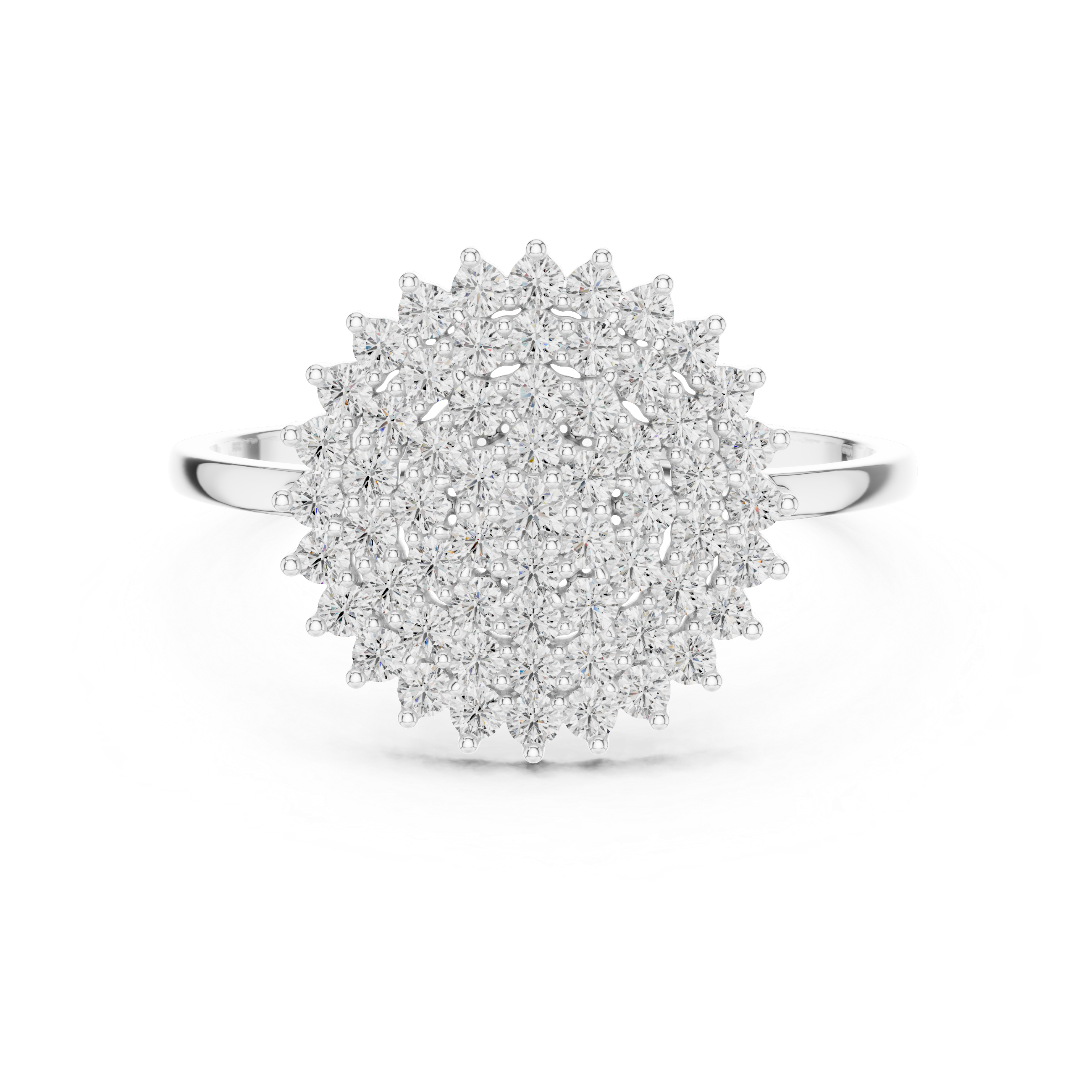 Snowflake Cluster Diamond Ring