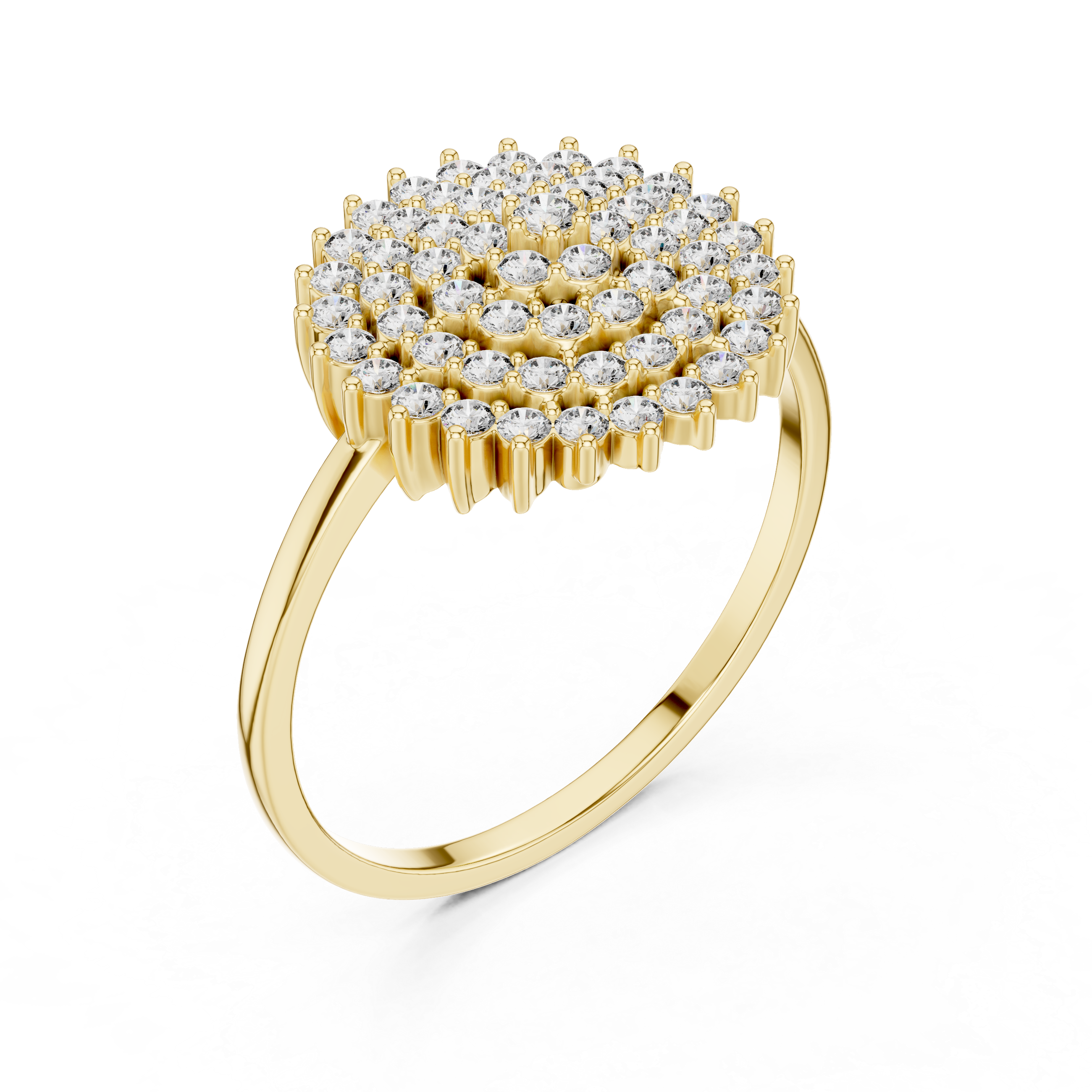 Snowflake Cluster Diamond Ring