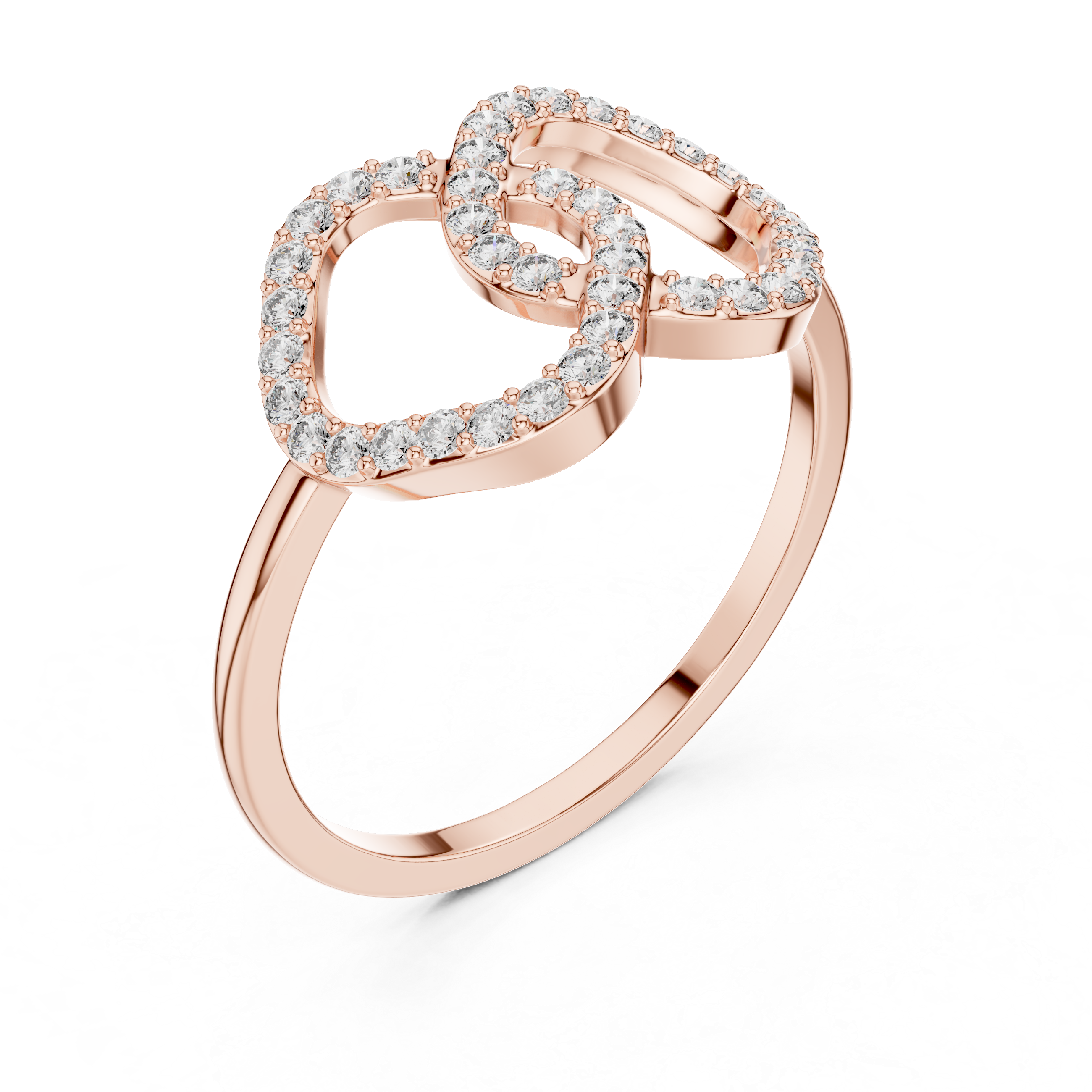 Infinity Loop Diamond Ring – Interlocking Openwork Pavé Diamond Statement Ring