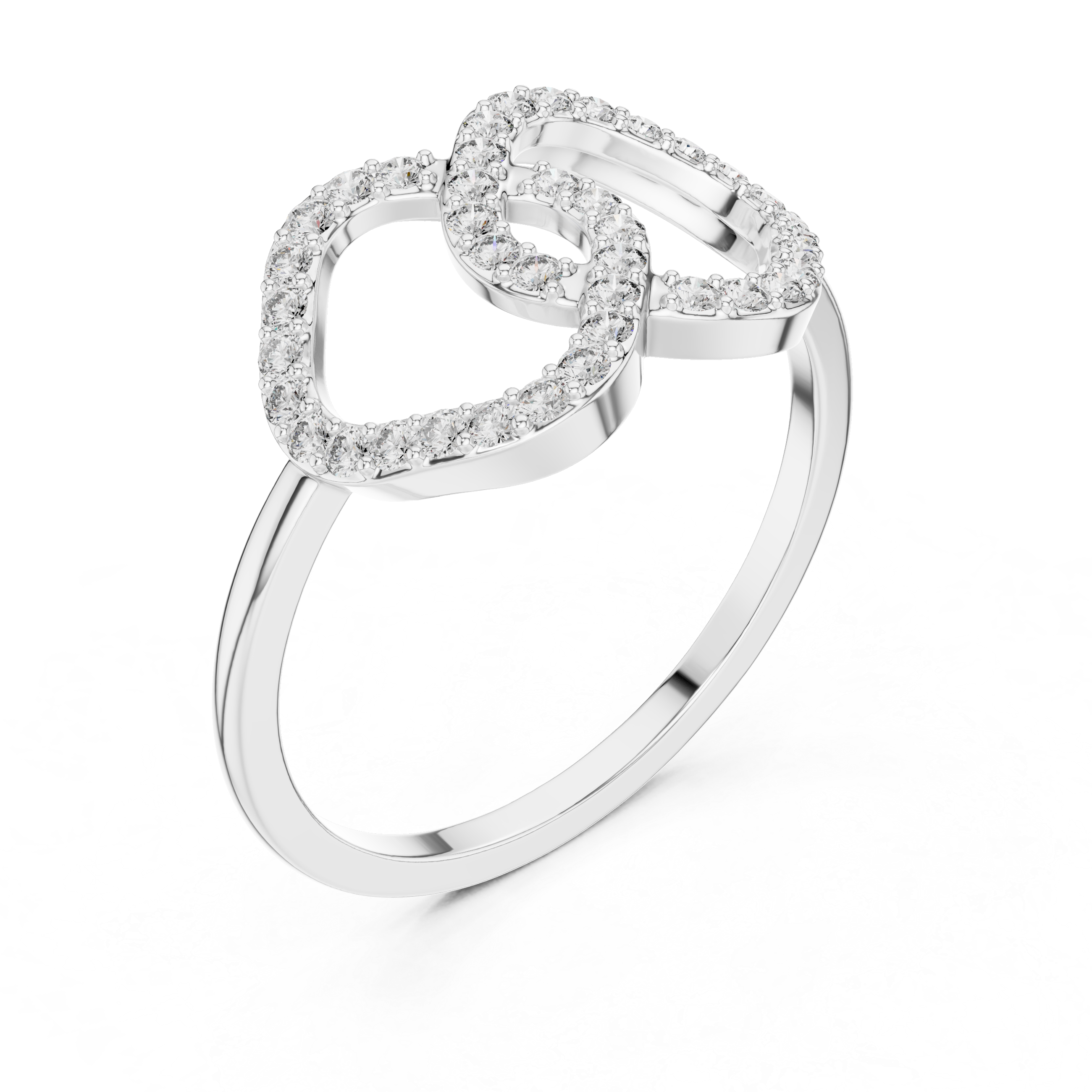 Infinity Loop Diamond Ring – Interlocking Openwork Pavé Diamond Statement Ring