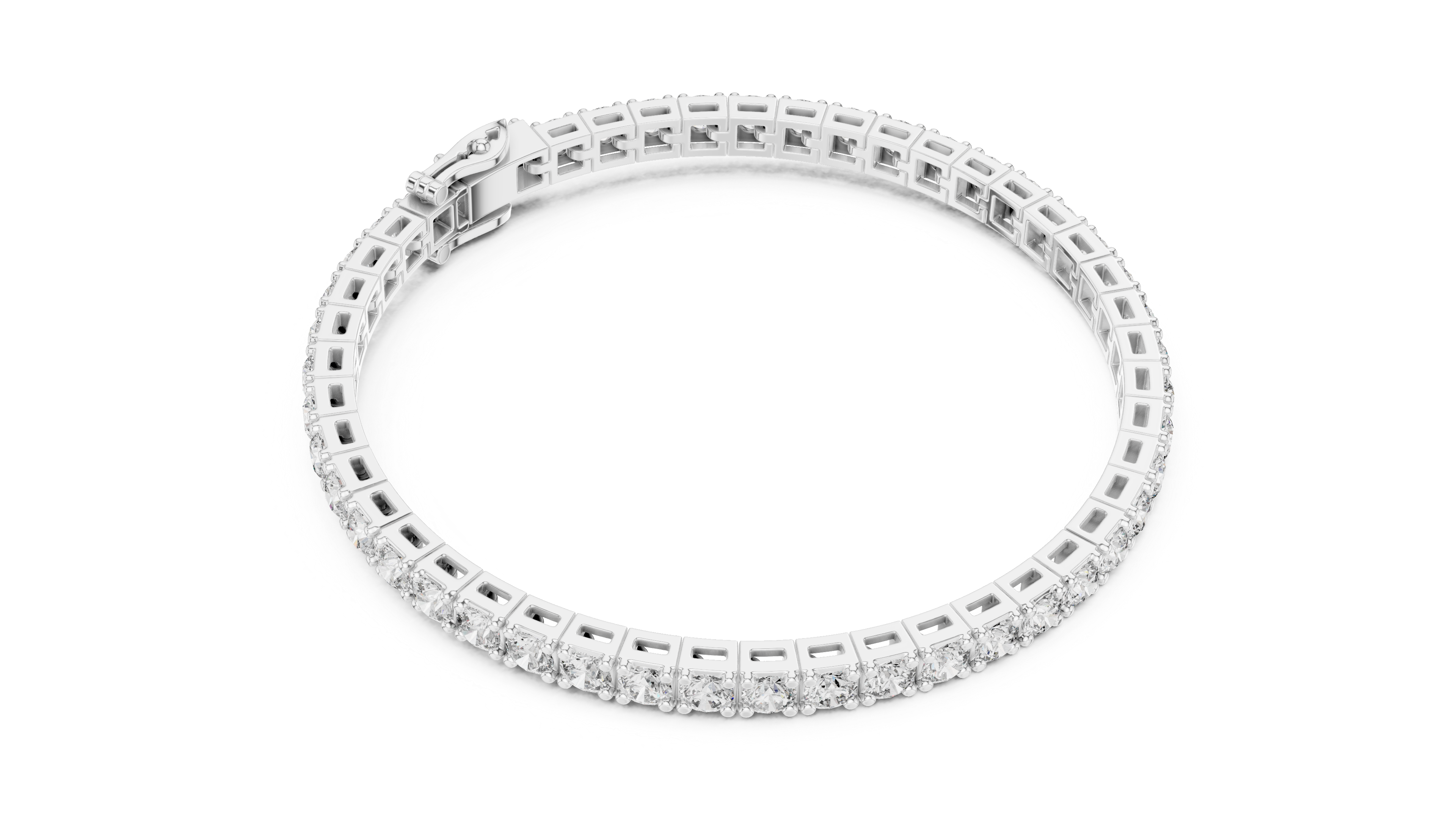 Luxury Slim Diamond Tennis Bracelet
