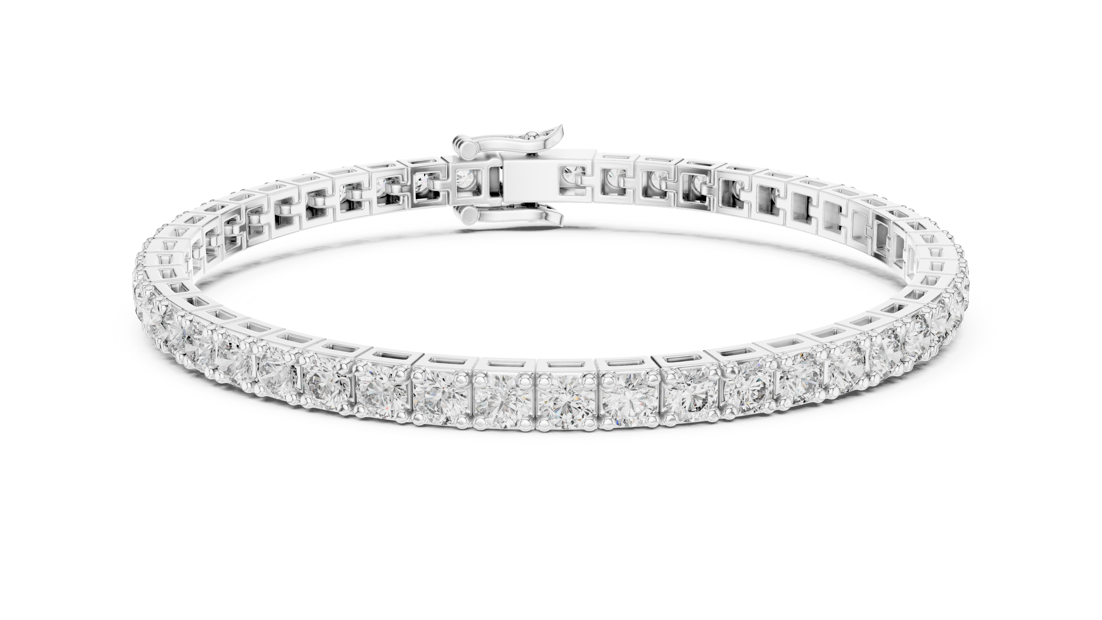 Luxury Slim Diamond Tennis Bracelet