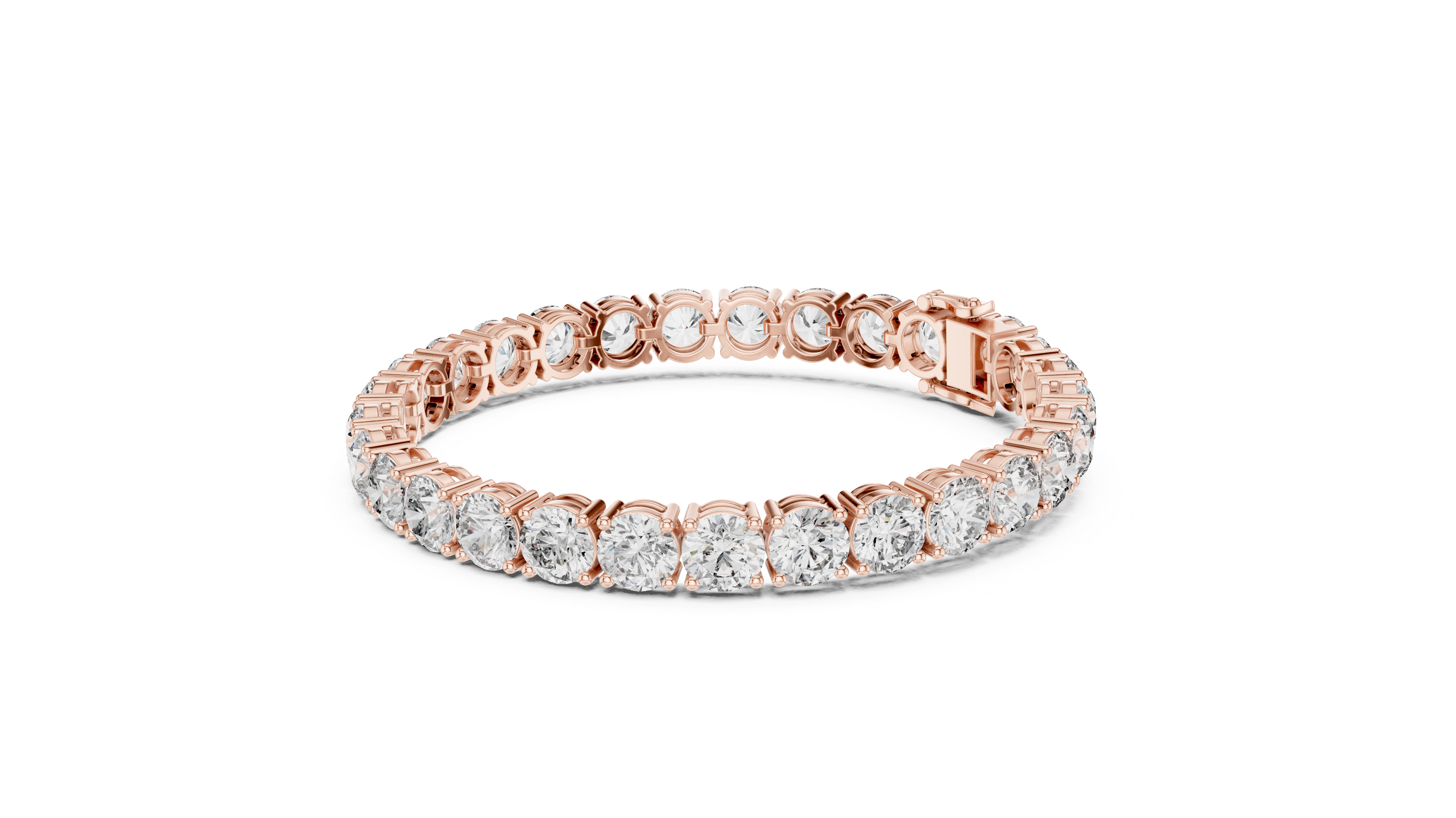 Luxury Round Diamond Tennis Bracelet