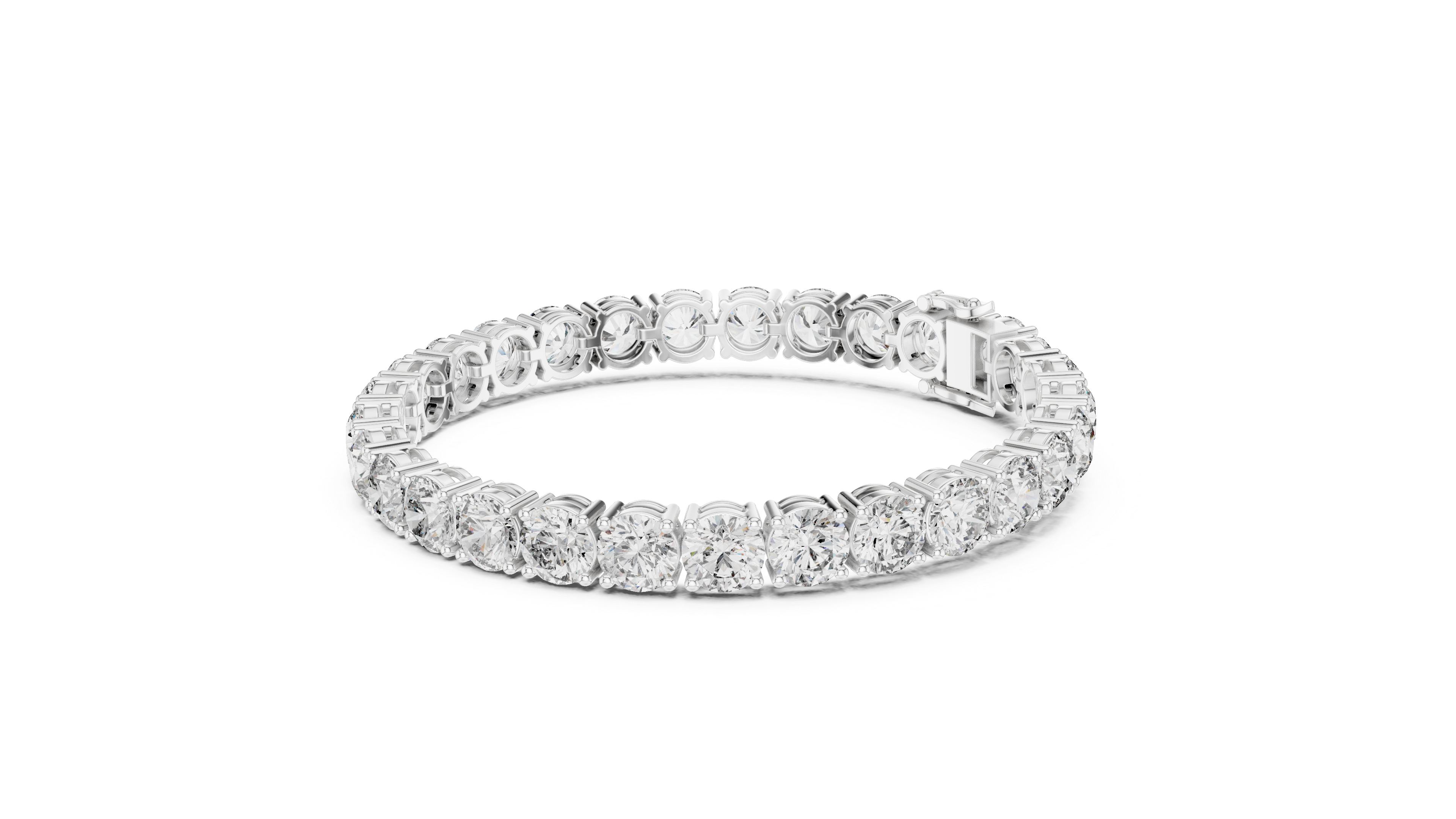 Luxury Round Diamond Tennis Bracelet