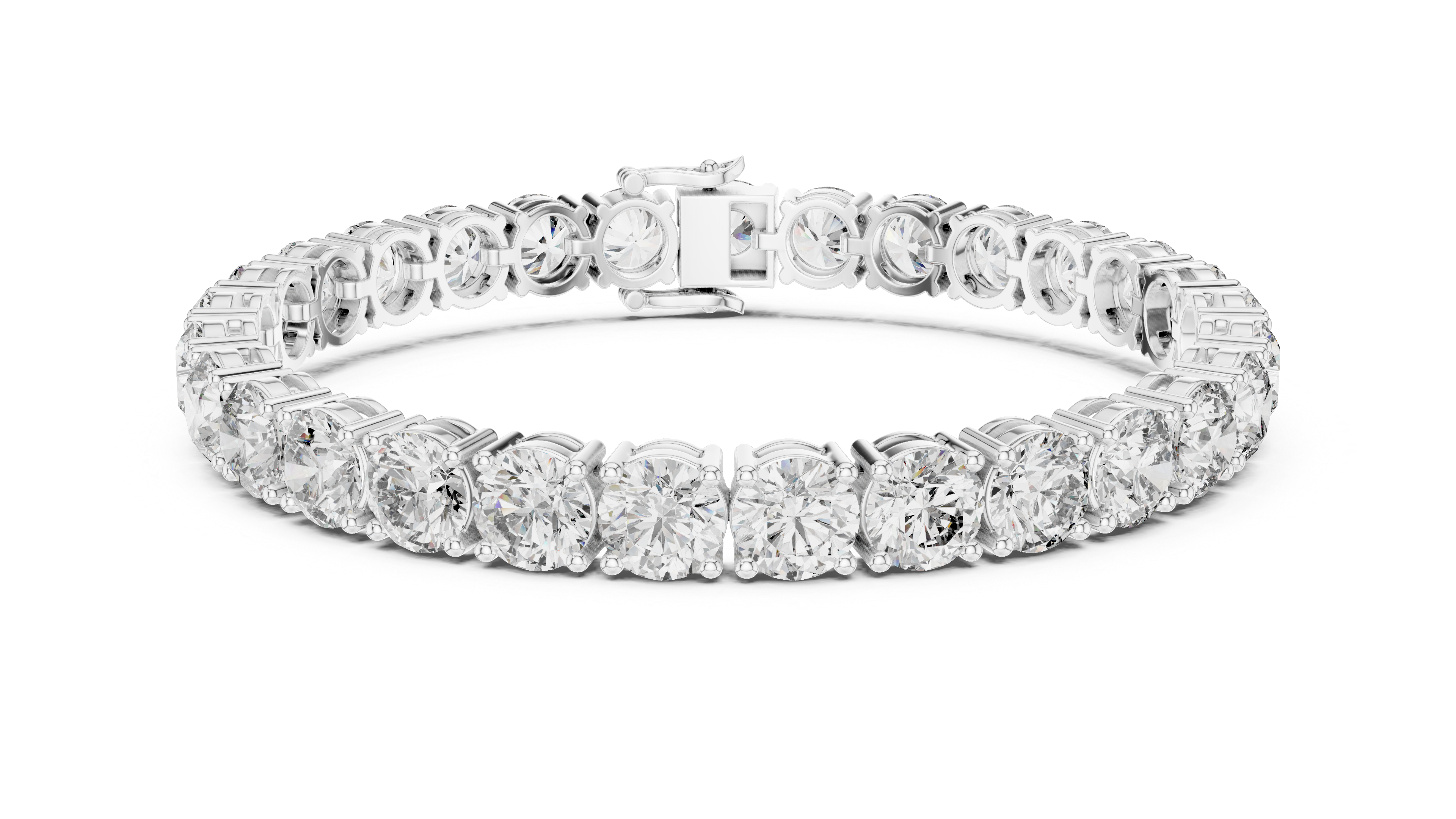 Luxury Round Diamond Tennis Bracelet