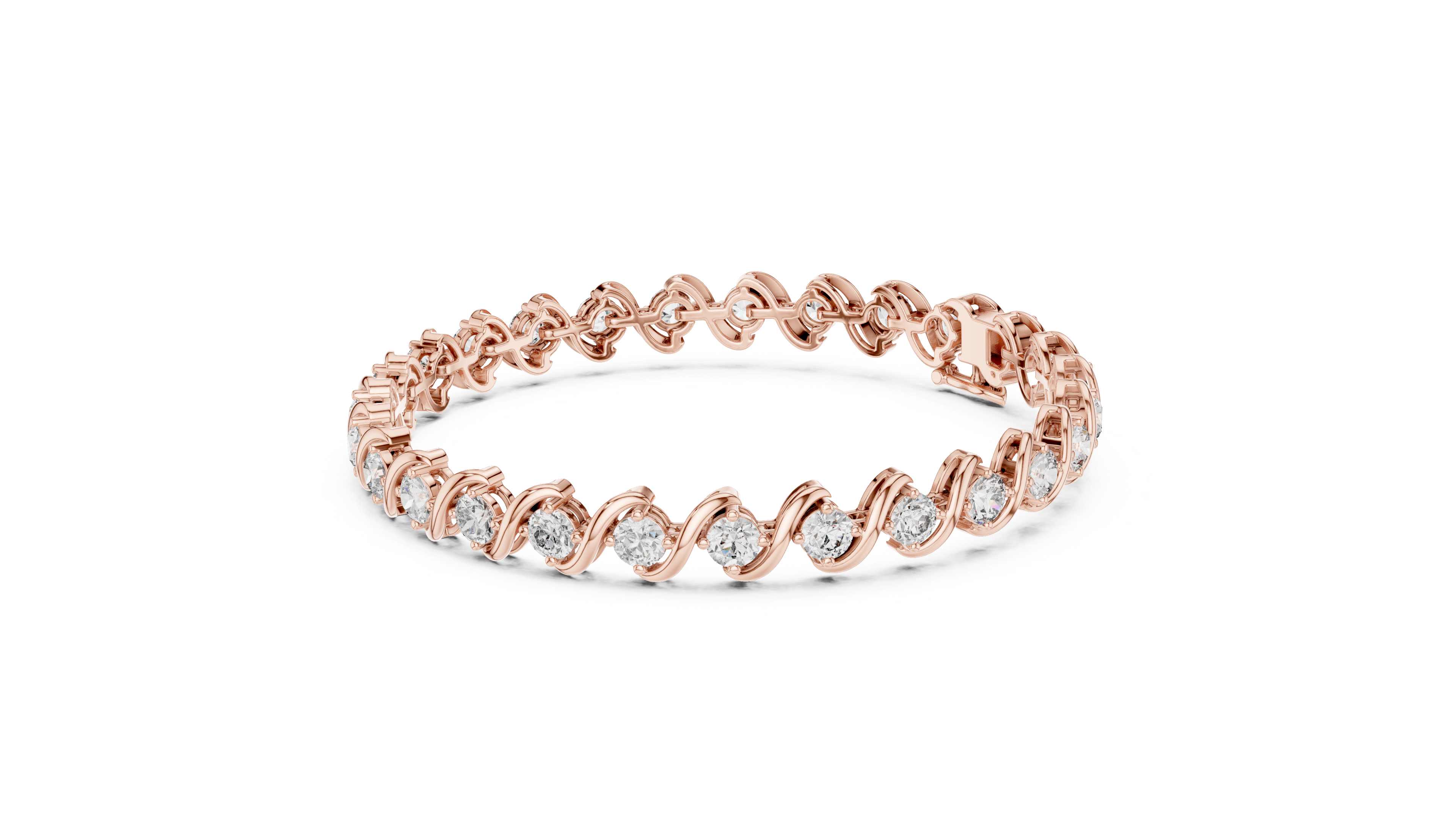 Luxury Wave Diamond Bracelet