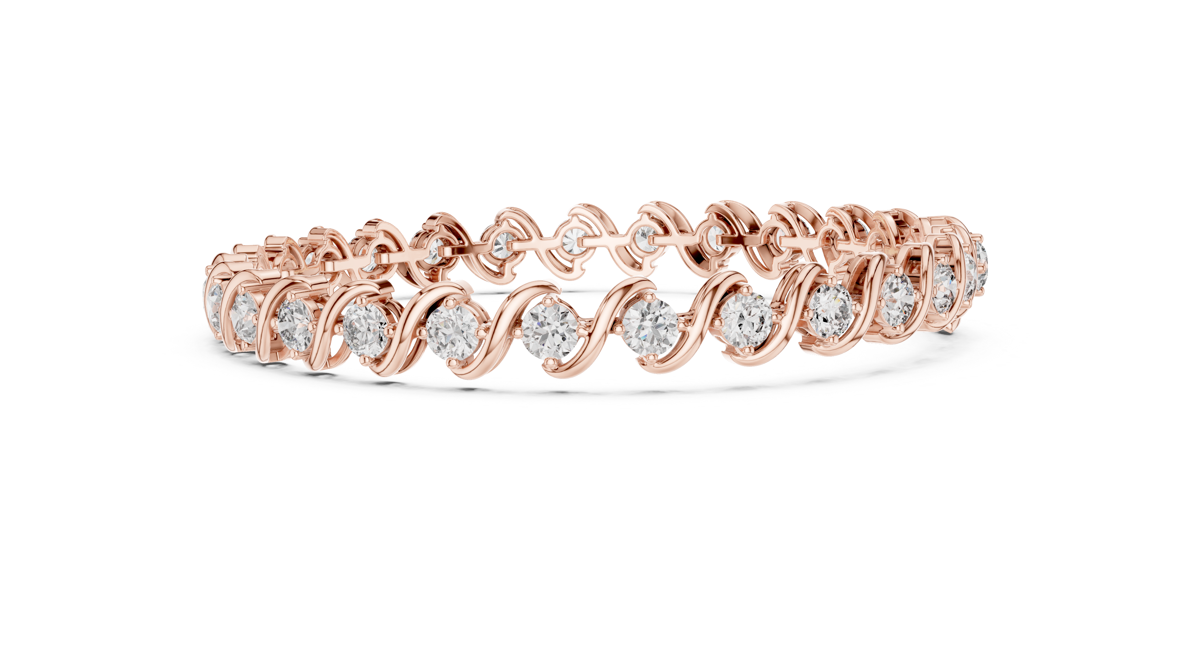 Luxury Wave Diamond Bracelet