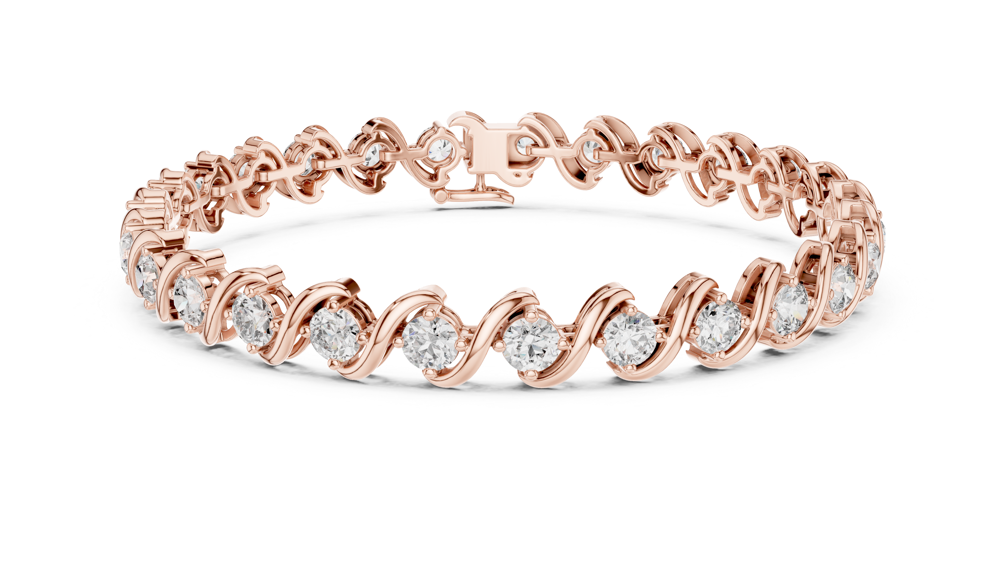 Luxury Wave Diamond Bracelet