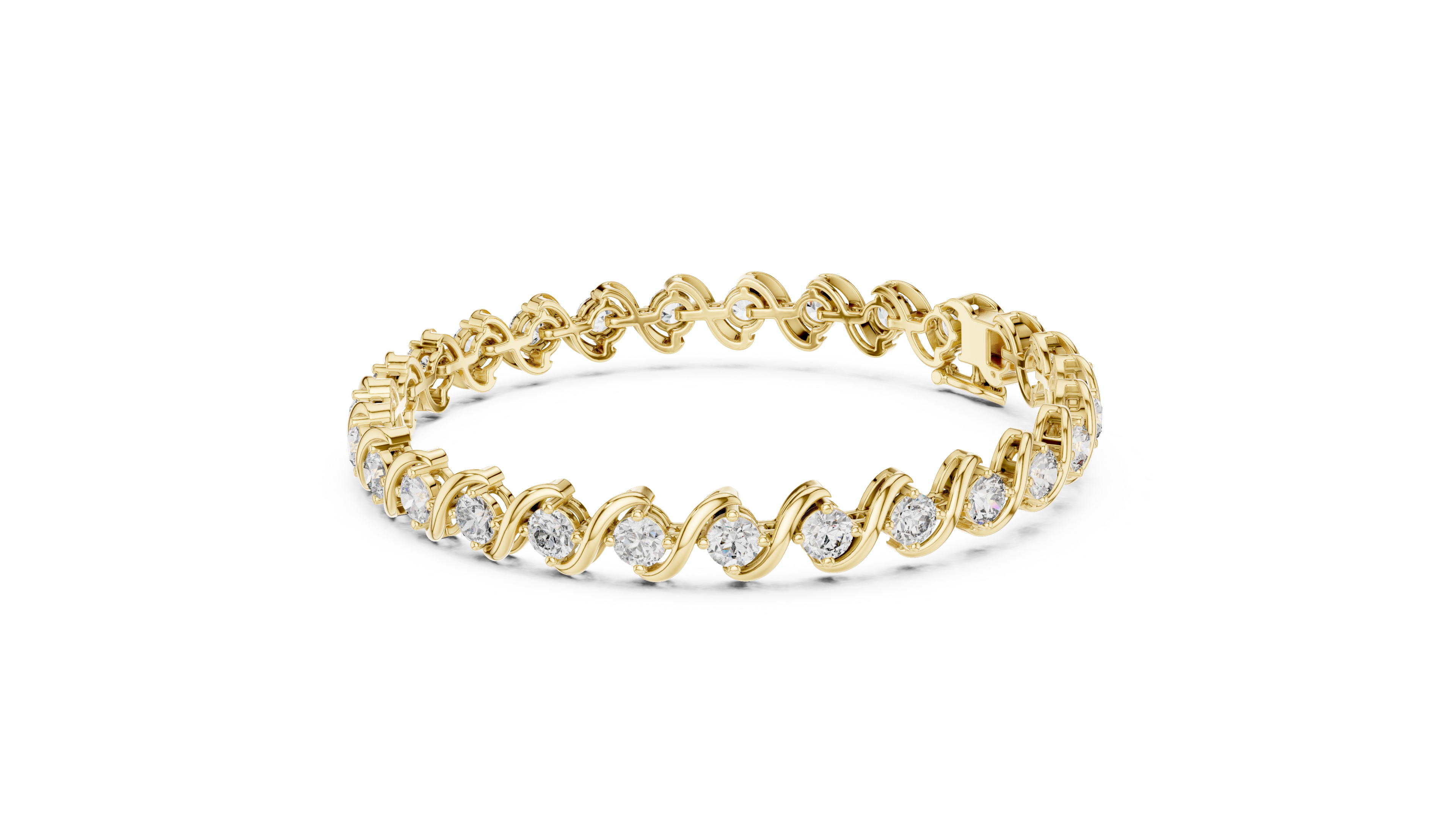 Luxury Wave Diamond Bracelet