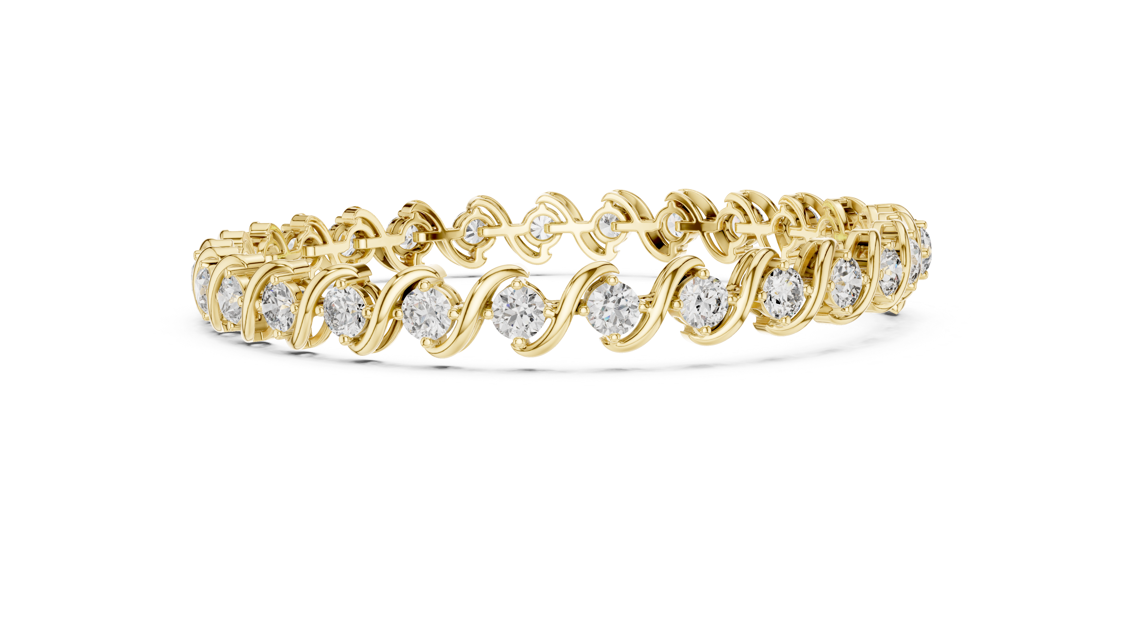 Luxury Wave Diamond Bracelet