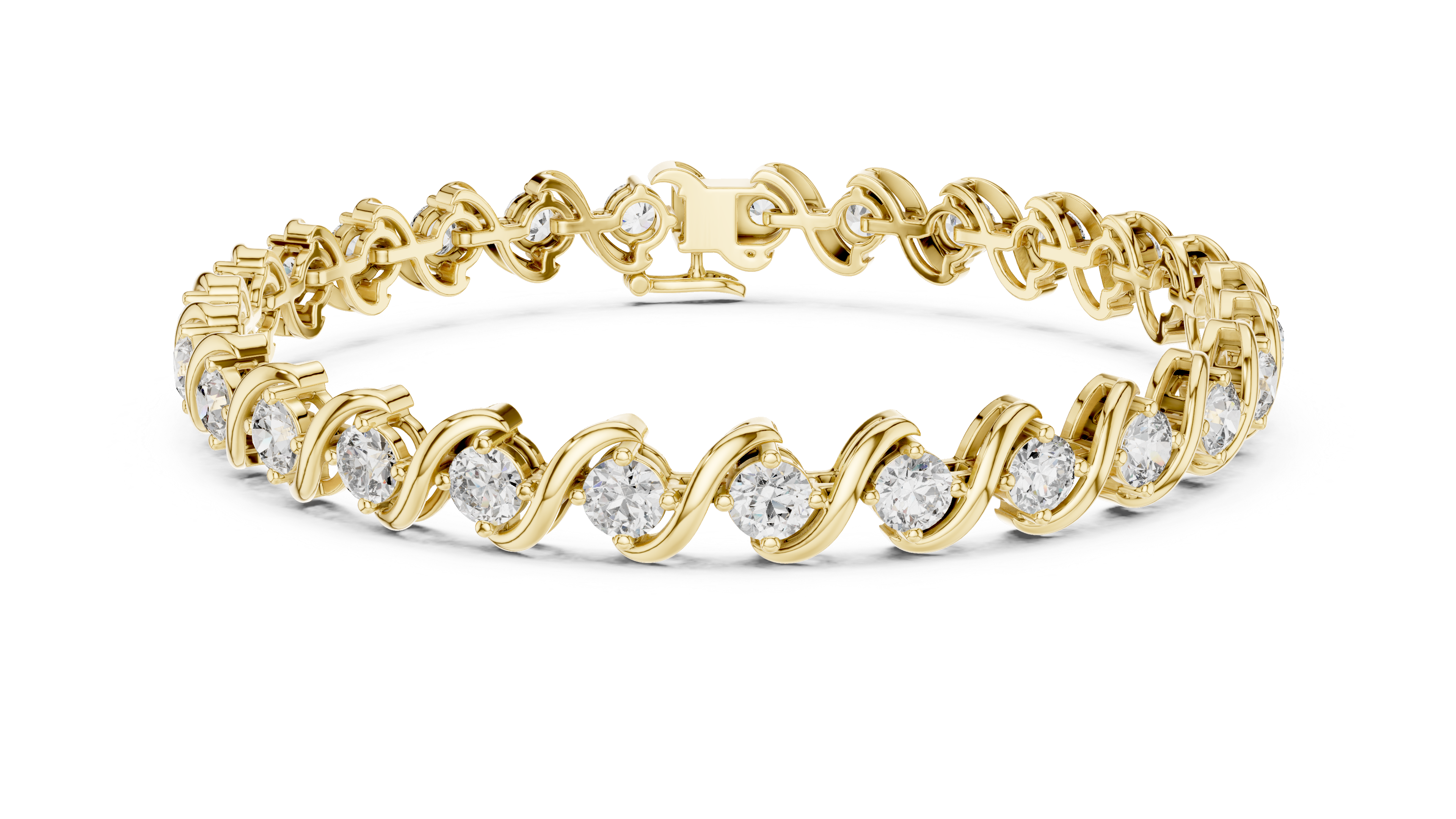 Luxury Wave Diamond Bracelet