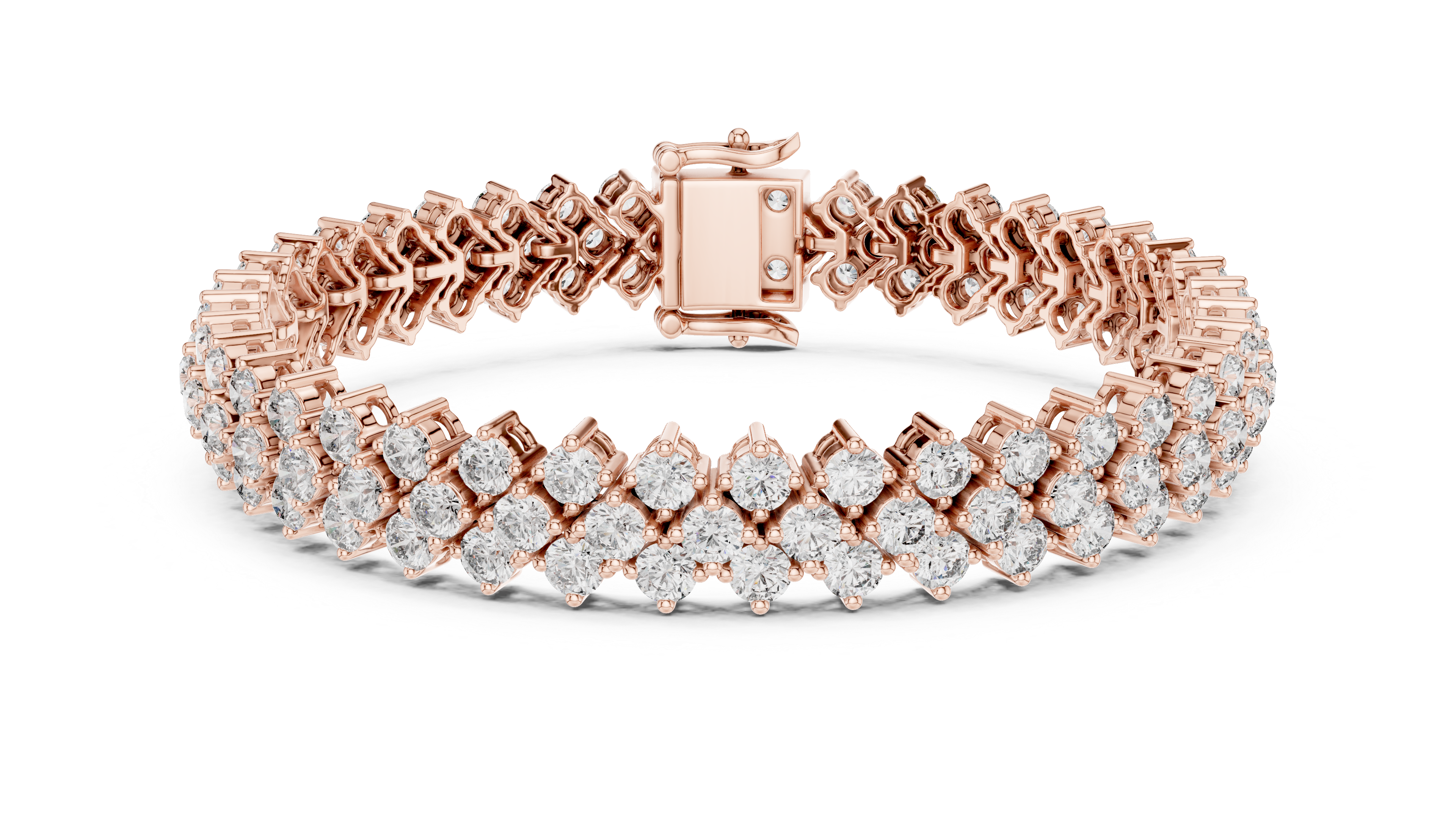 Luxury Multi Row Diamond Bracelet