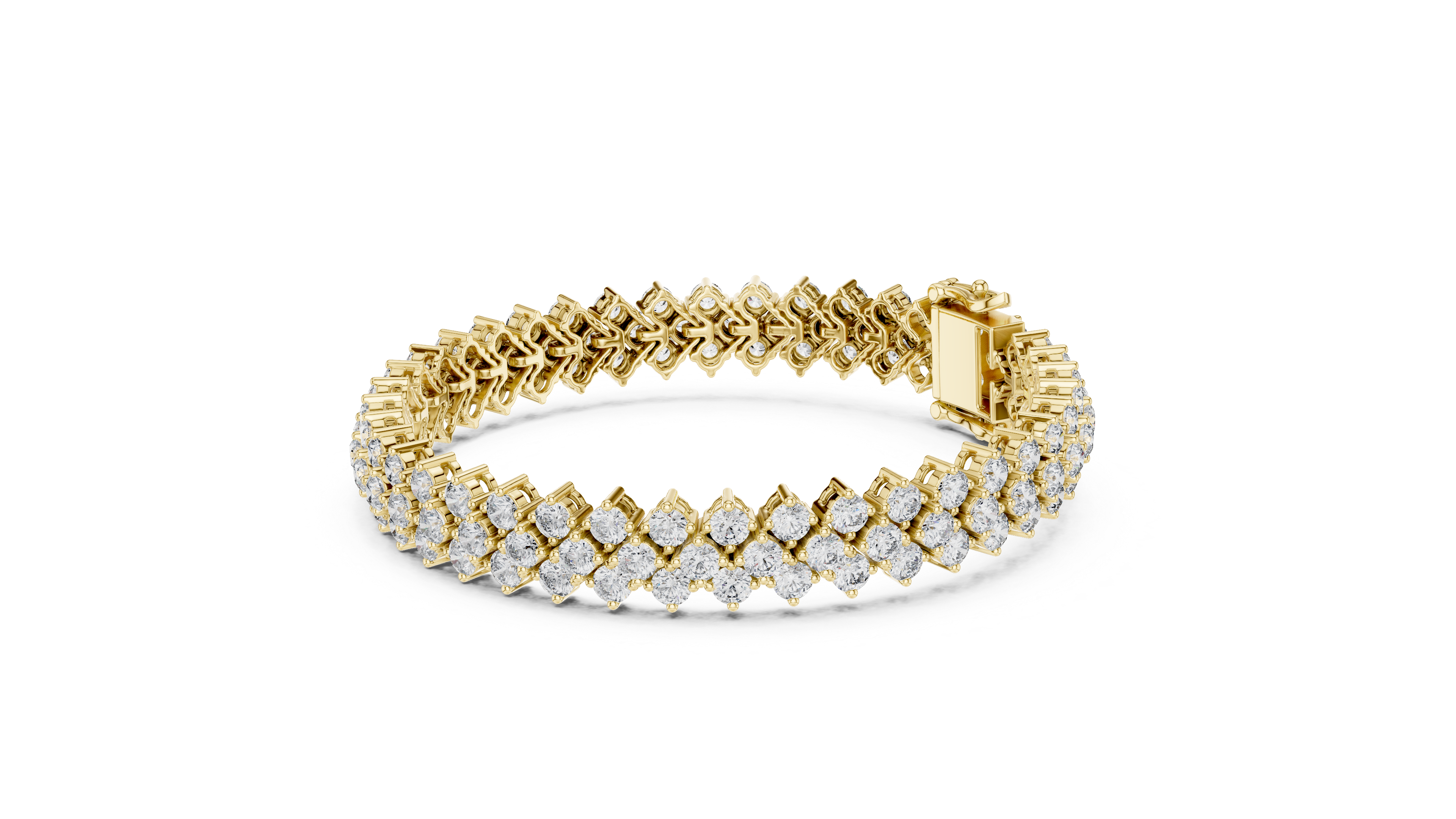 Luxury Multi Row Diamond Bracelet