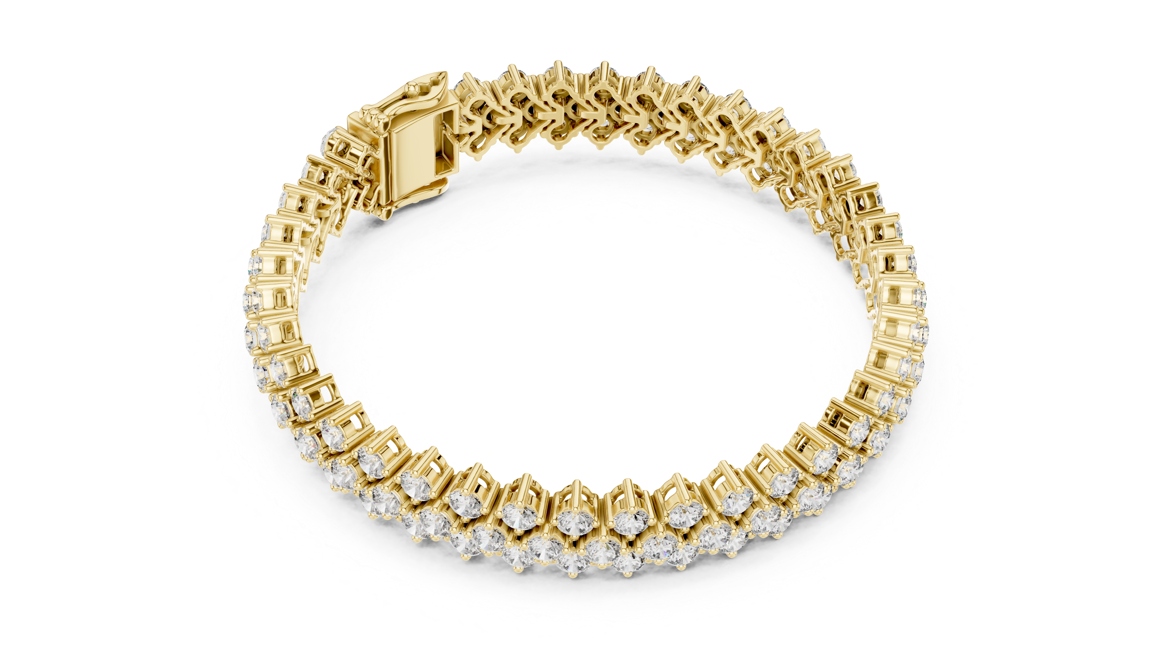 Luxury Multi Row Diamond Bracelet