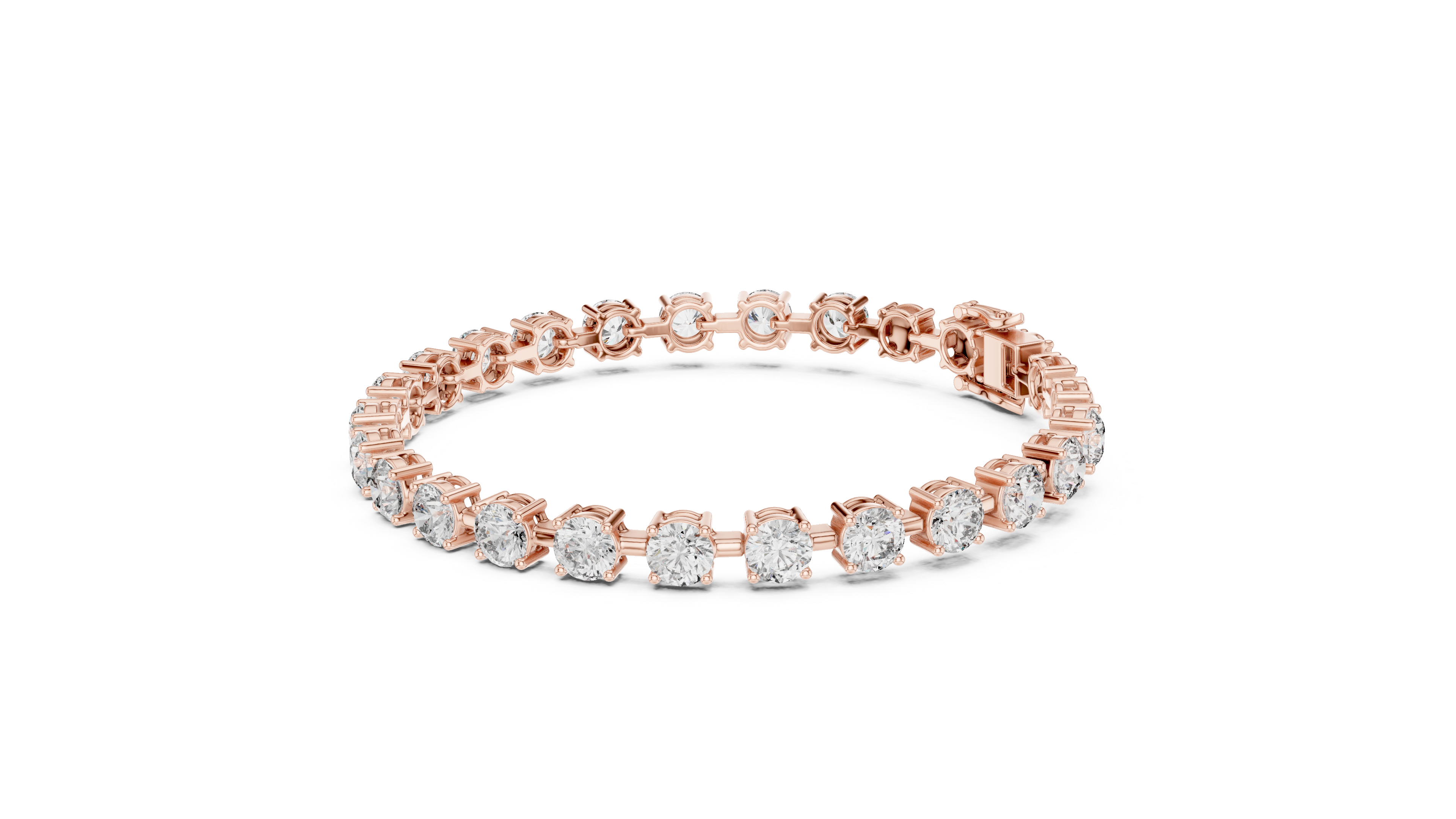 Luxury Round Diamond Tennis Bracelet