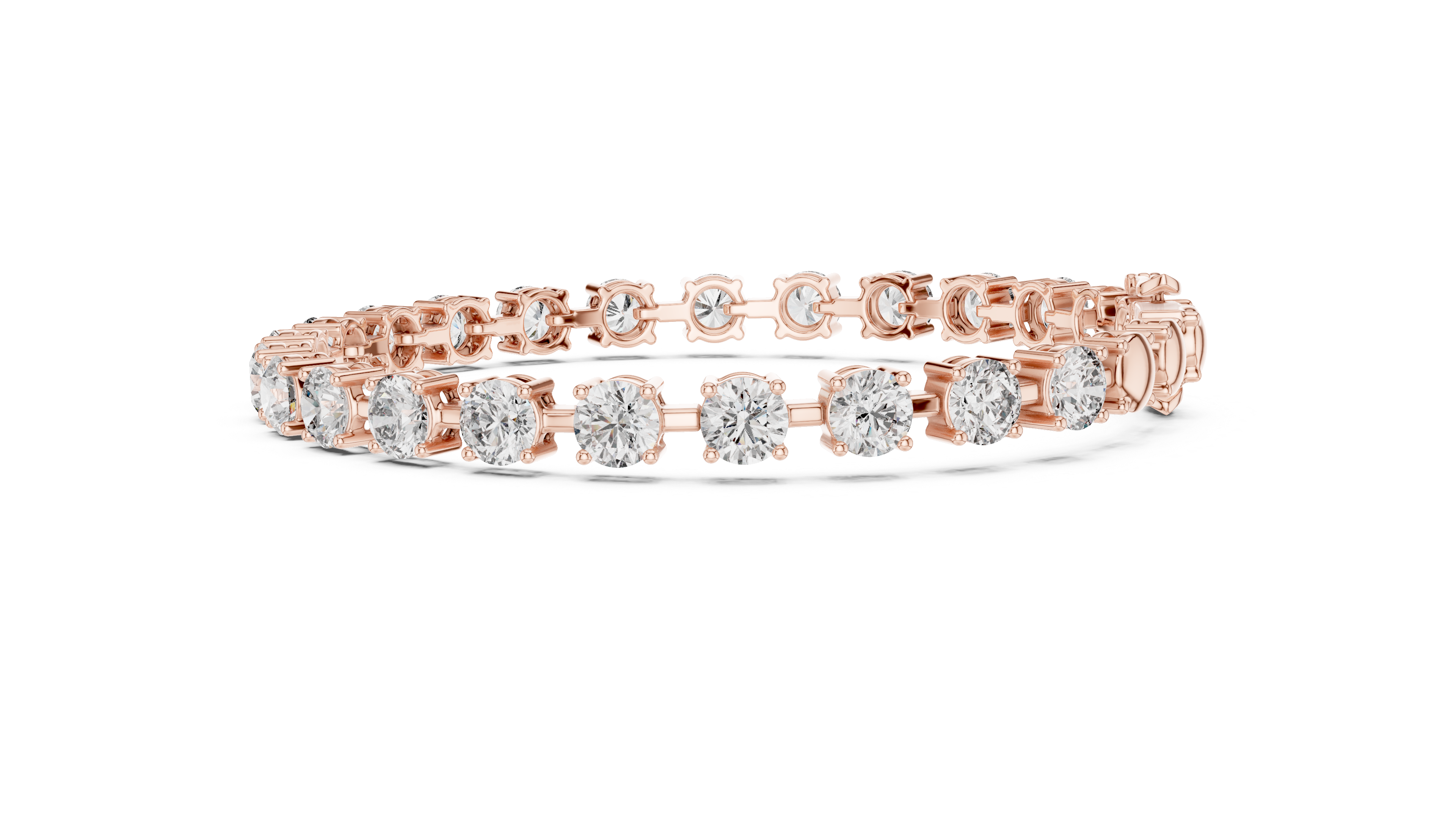 Luxury Round Diamond Tennis Bracelet